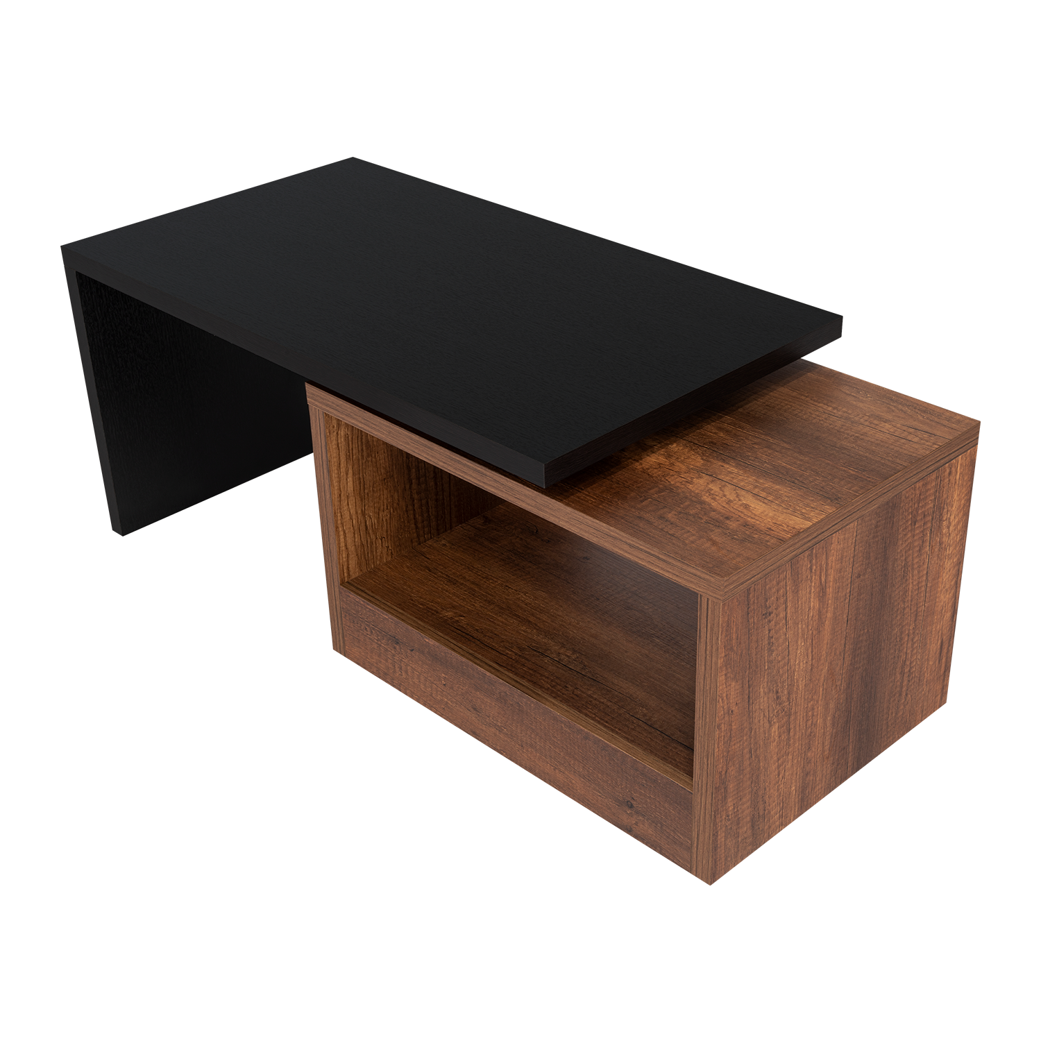 MESA DE CENTRO KAIA WENGUE Y CARAMELO - 7