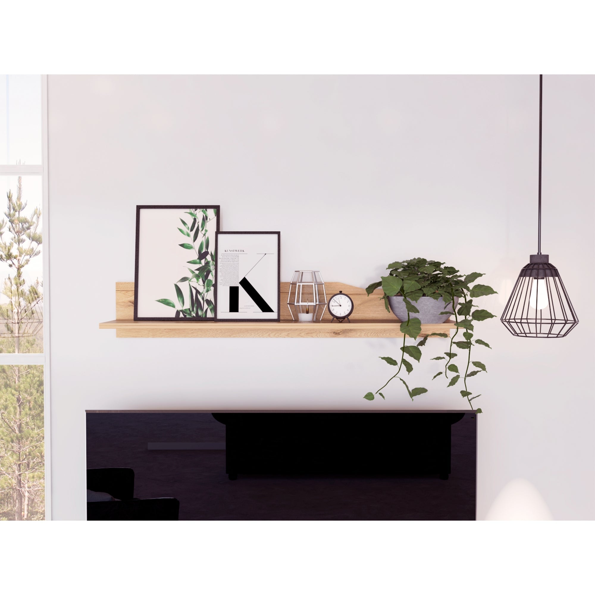 REPISA DE PARED OBREGON 120X20 CM DUNA - 5