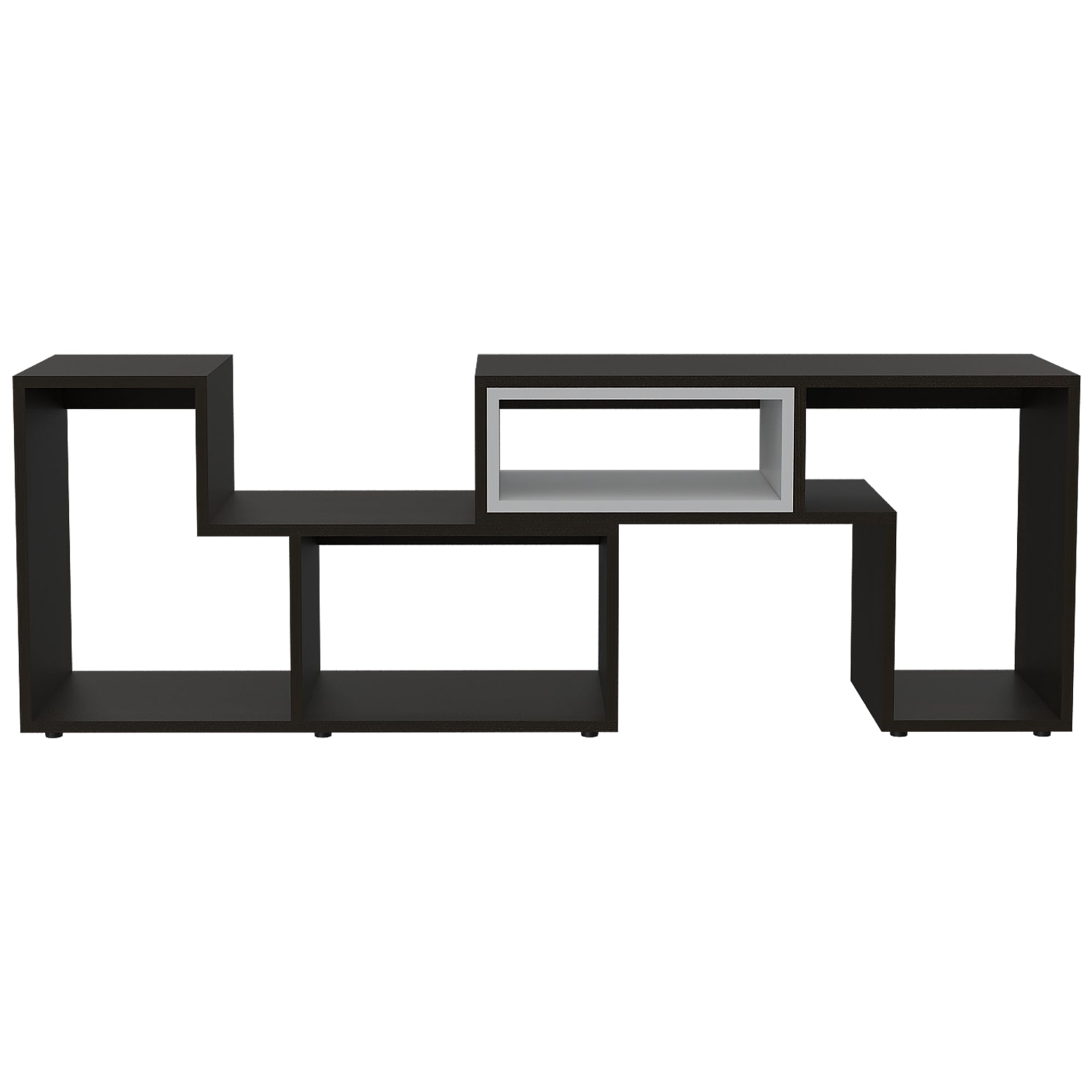 RACK TV 40' EXTENSIBLE 120-160 CM WENGUE Y BLANCO - 4