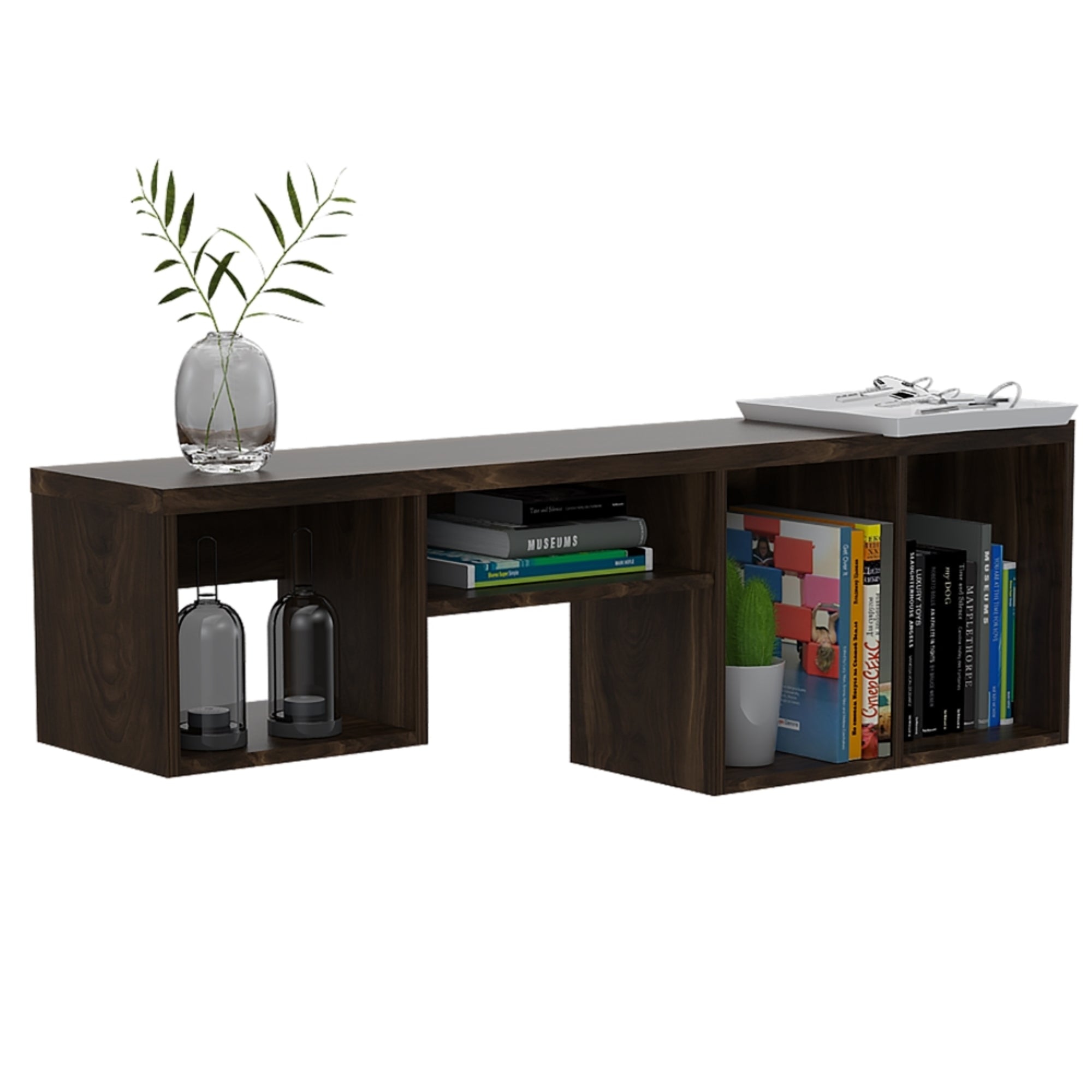 REPISA DE PARED WALL DECORATIVA CAFE OSCURO 37X120 CM - 1