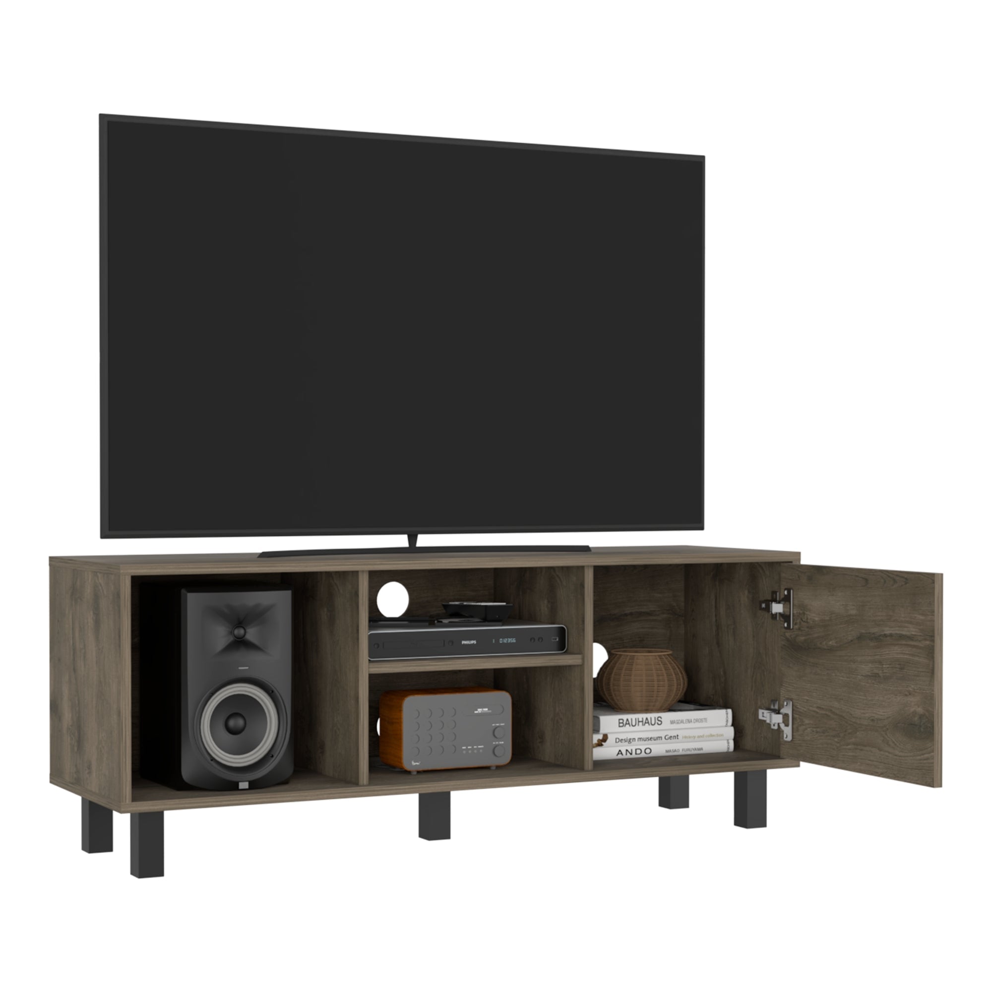 RACK TV 45' SOHO BELLOTA 1 PUERTA 45X115X35 CM - 1