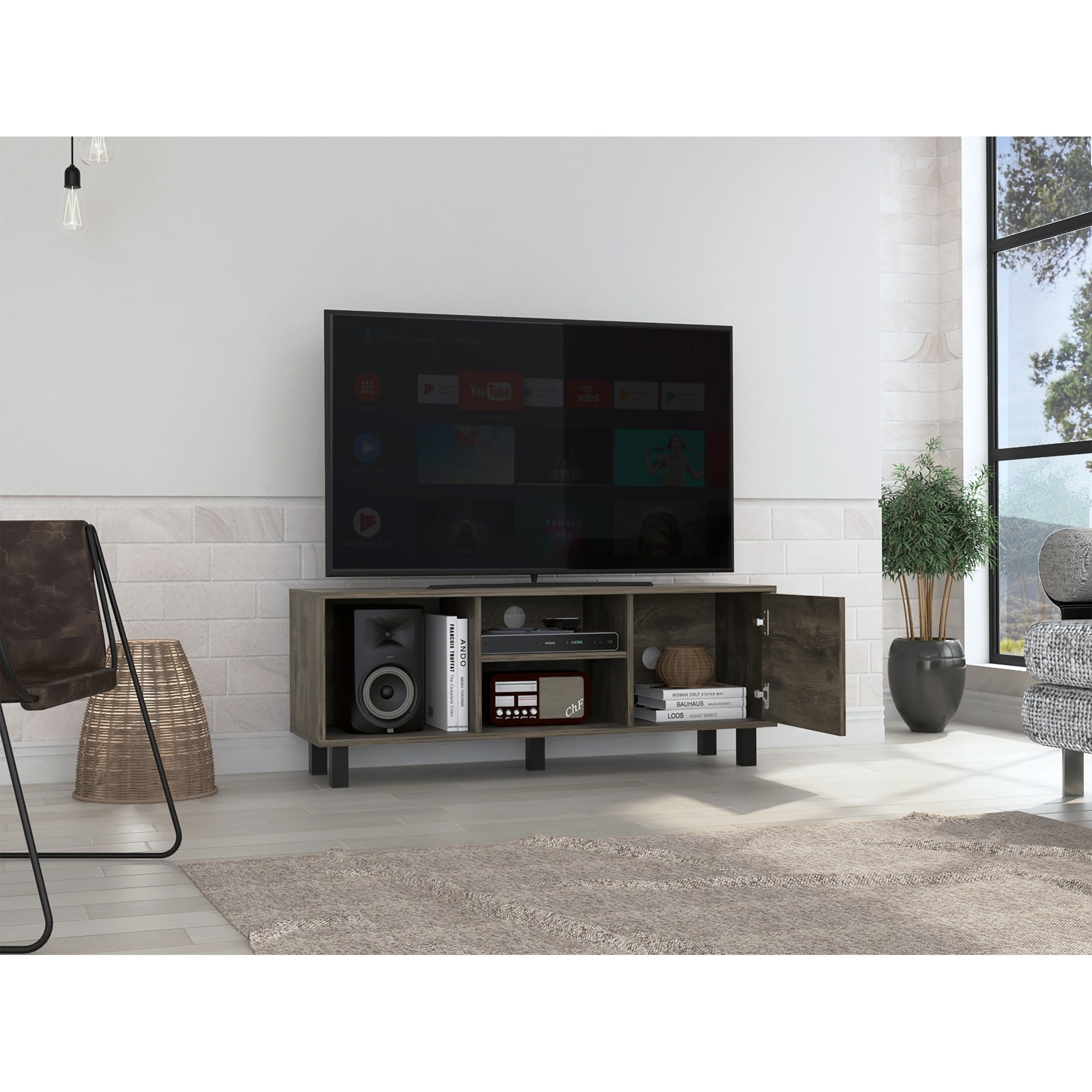 RACK TV 45' SOHO BELLOTA 1 PUERTA 45X115X35 CM - 2