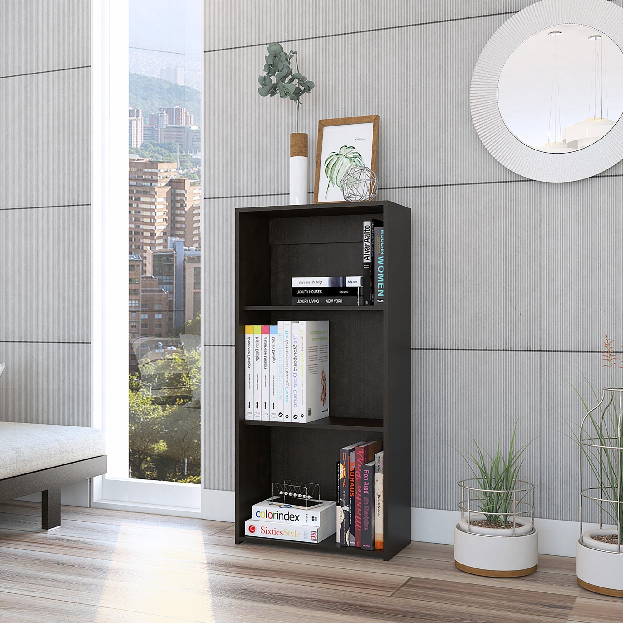 BIBLIOTECA KALO 120 WENGUE 122X58X27 CM - 5