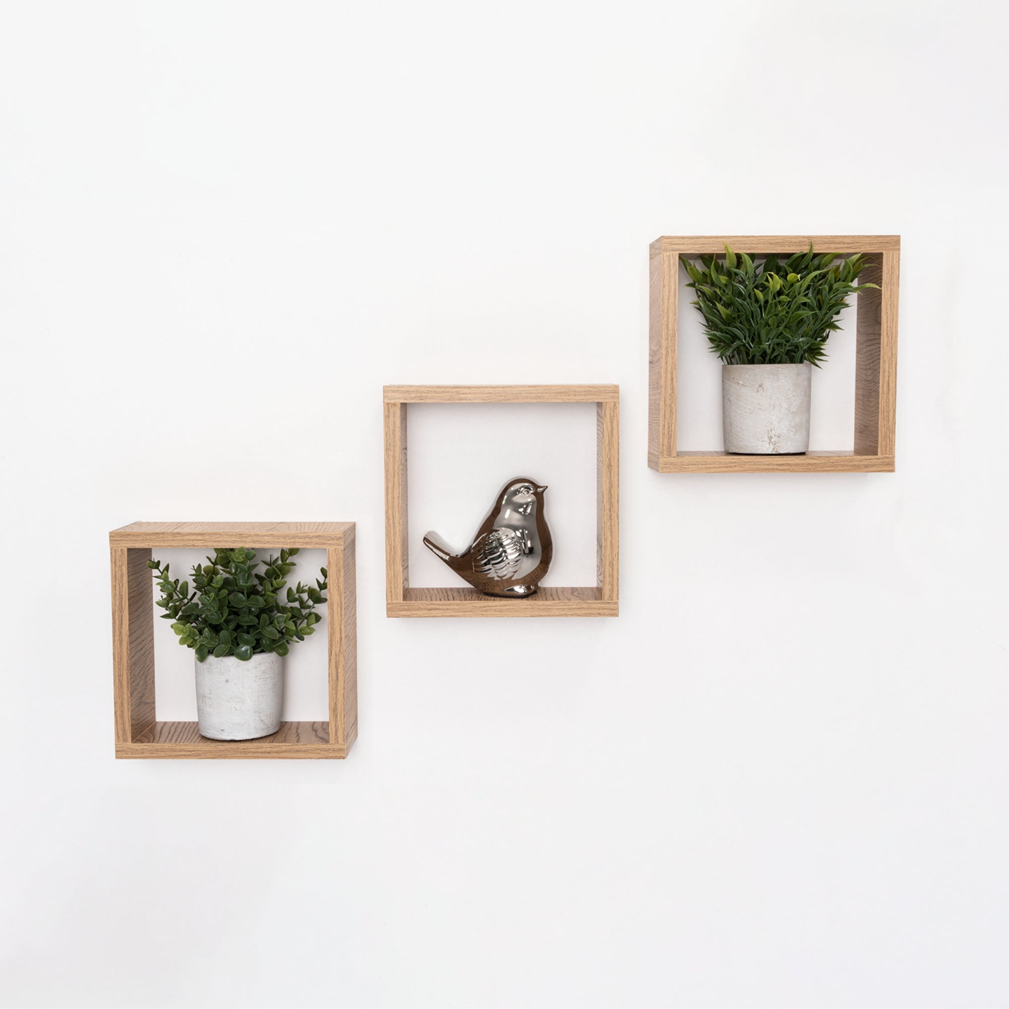 SET DE 3 REPISAS DECORATIVAS EROS CAFE CLARO - 4