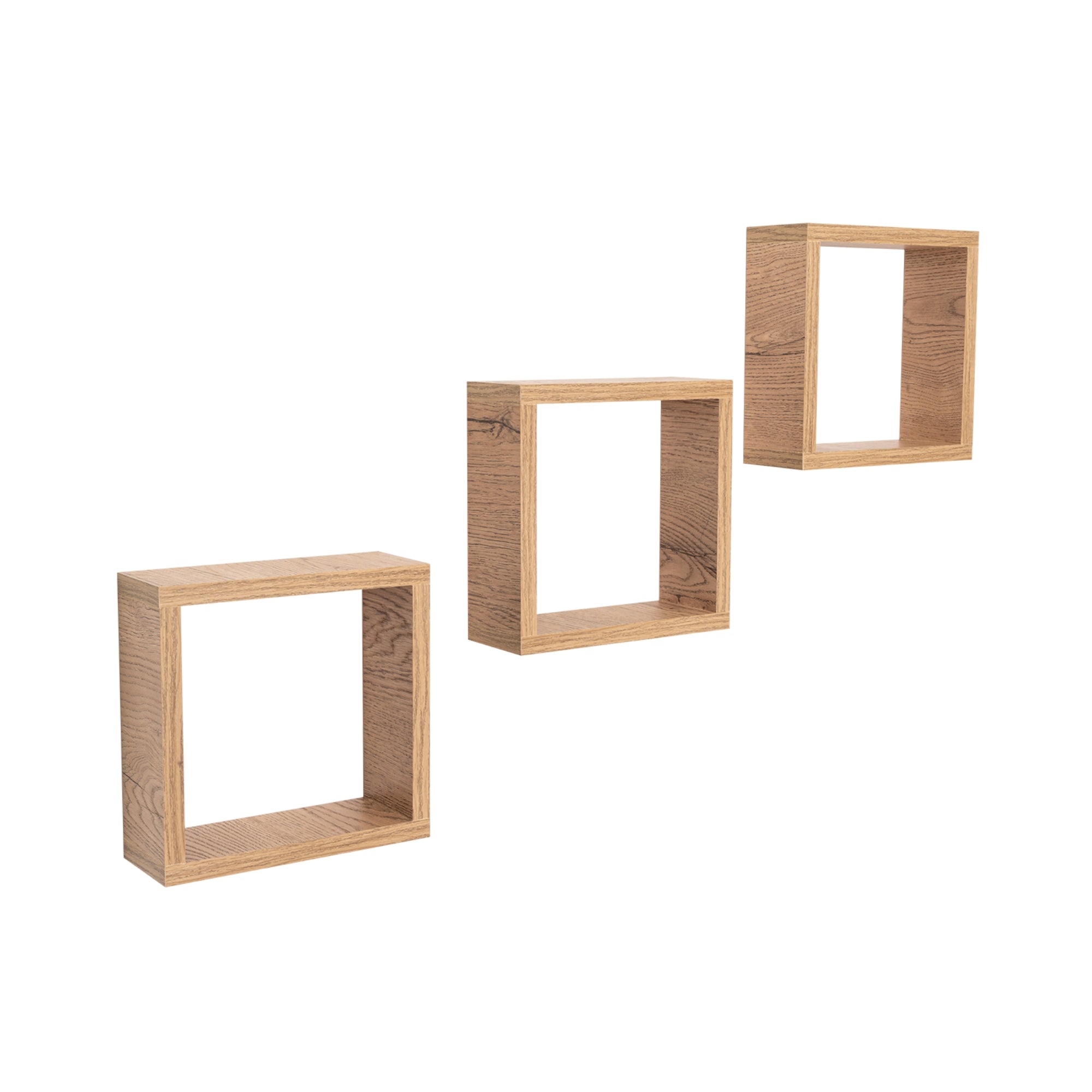 SET DE 3 REPISAS DECORATIVAS EROS CAFE CLARO - 5