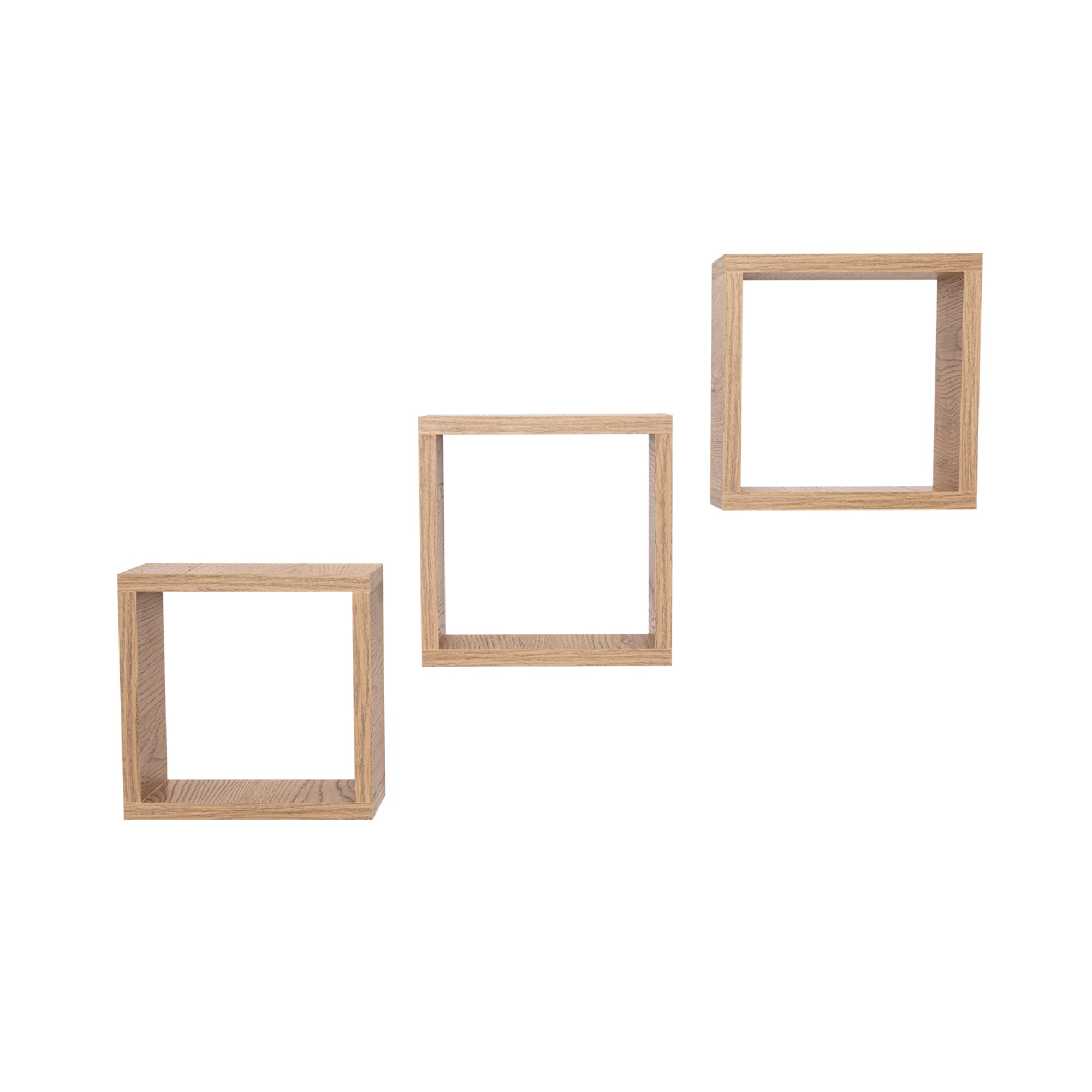 SET DE 3 REPISAS DECORATIVAS EROS CAFE CLARO - 6