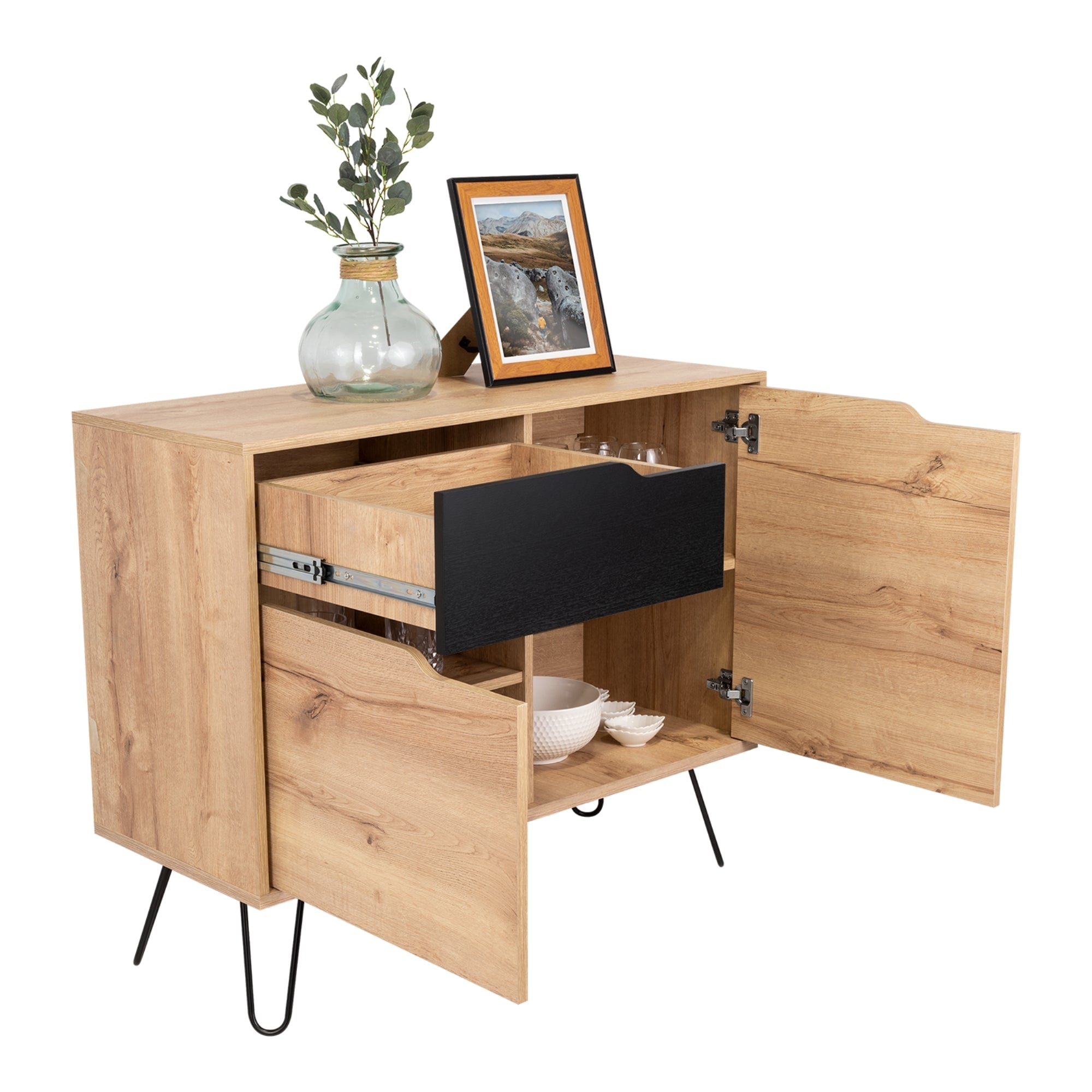 BUFFET AUDRA 2 PUERTAS 1 CAJON DUNA Y WENGUE - 5