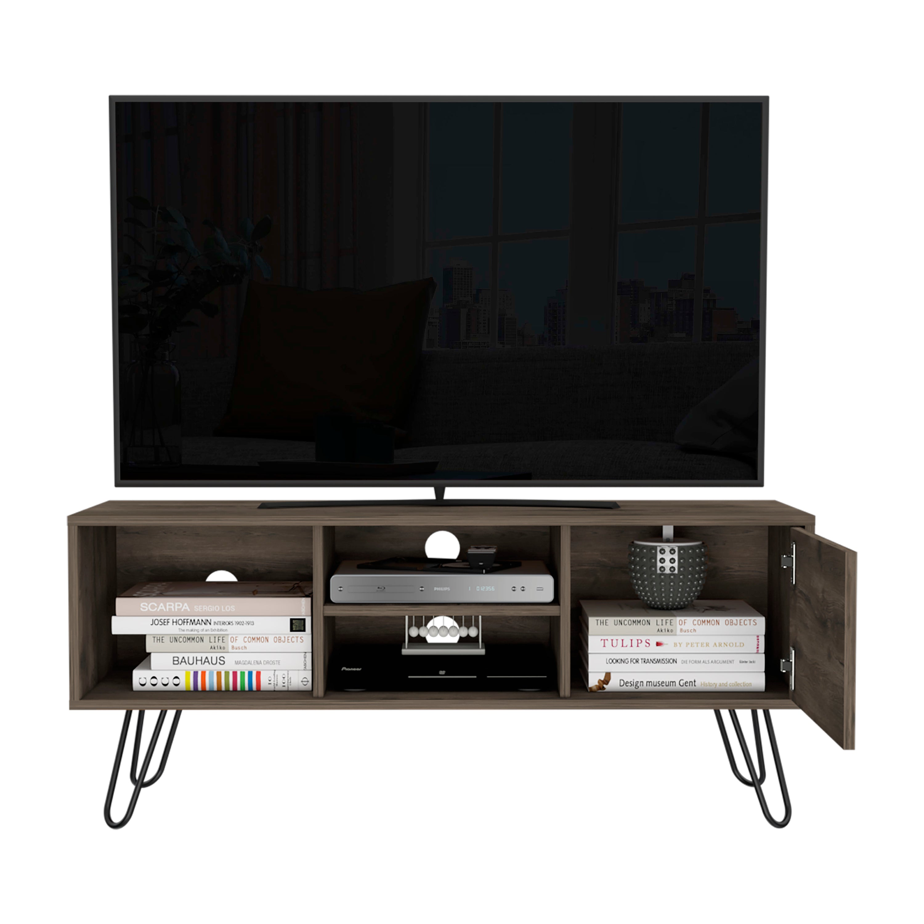 RACK TV 50' ANDORRA BELLOTA 50X115X35 CM - 2
