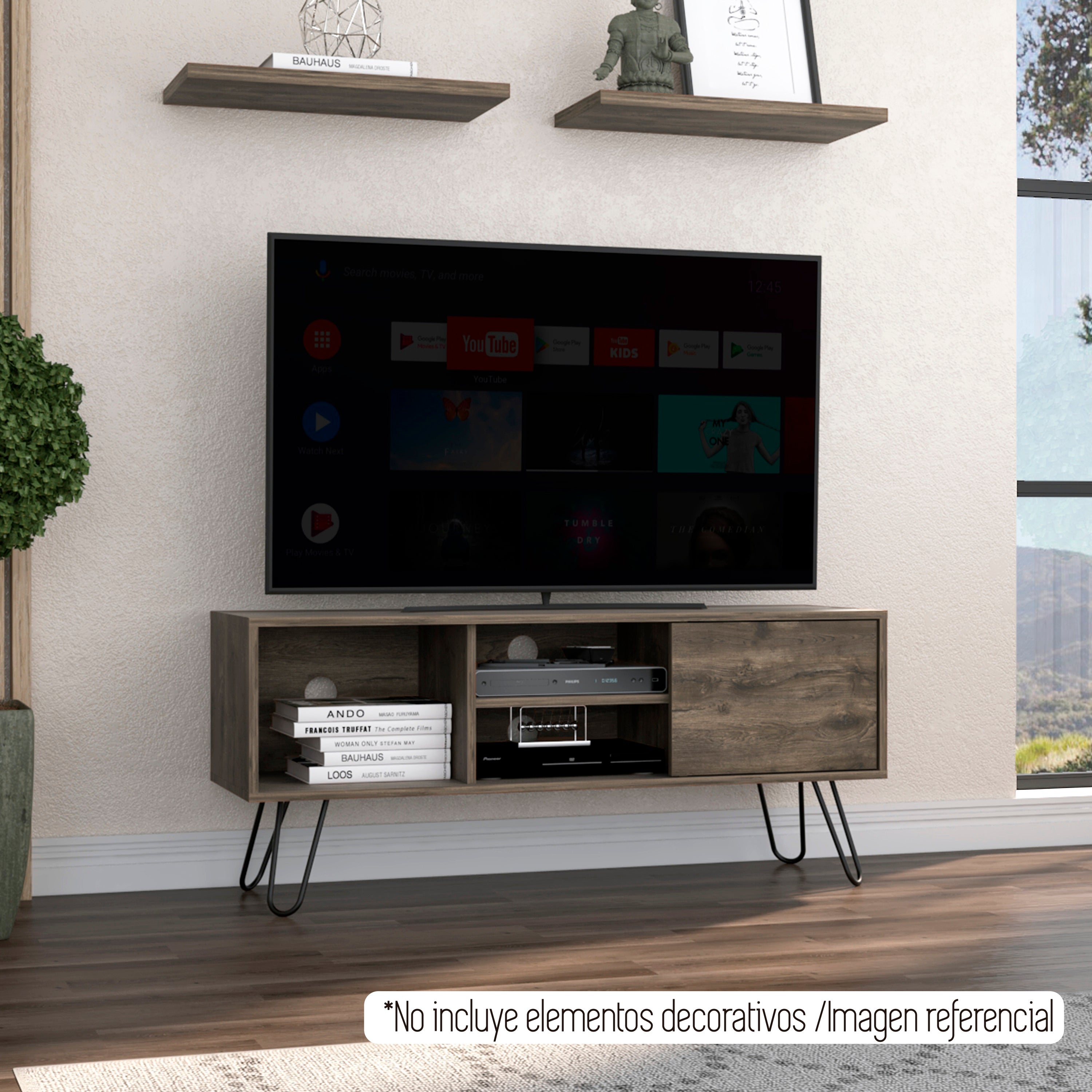 RACK TV 50' ANDORRA BELLOTA 50X115X35 CM - 5