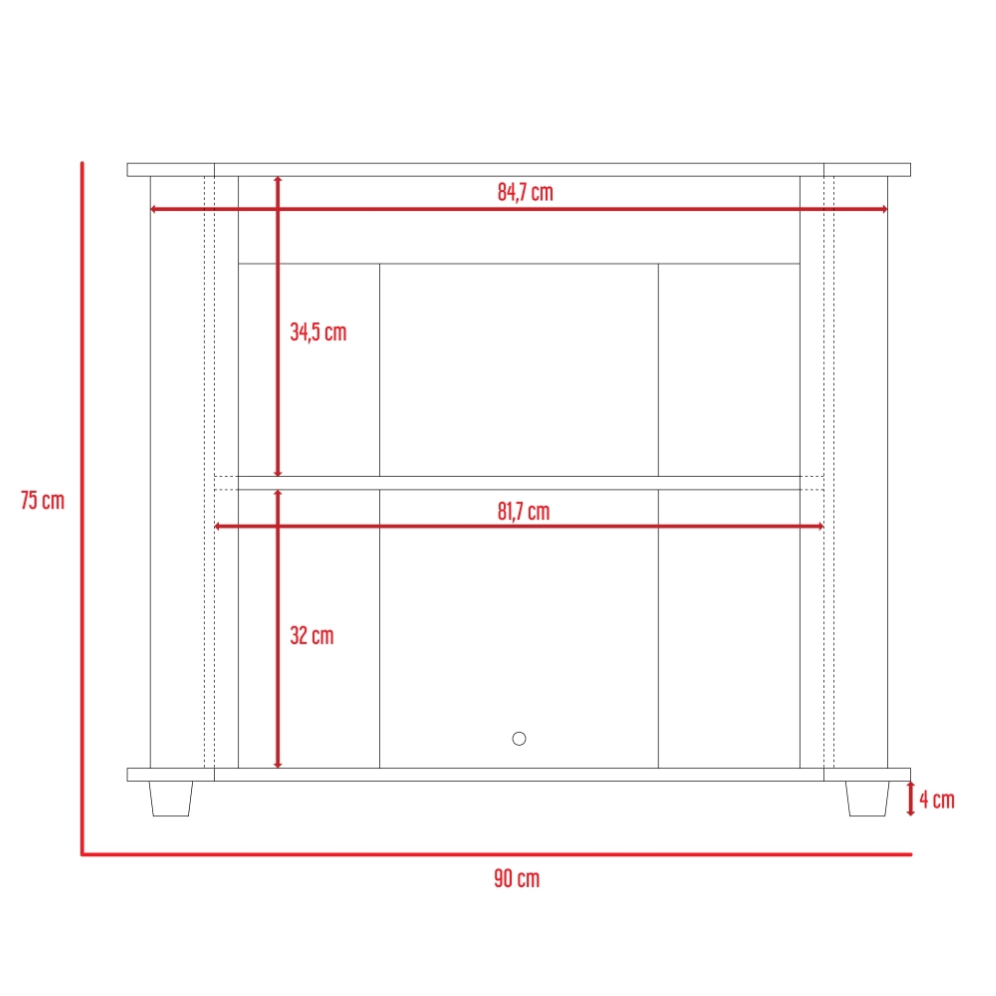 RACK TV 40' MAORI COÑAC 75X90X45 CM - 7