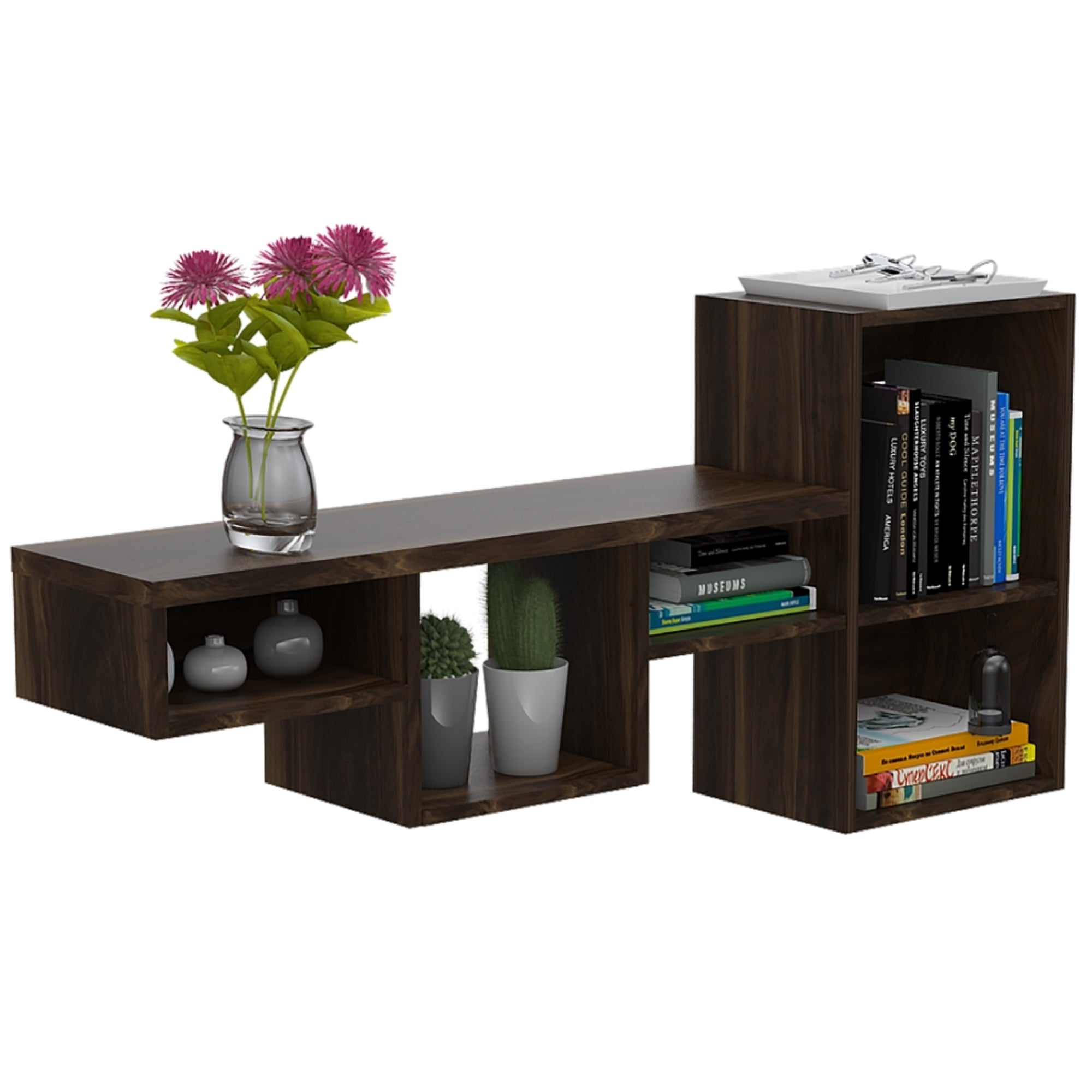 REPISA DE PARED WALL CAFE OSCURO 56X120X25 CM - 1