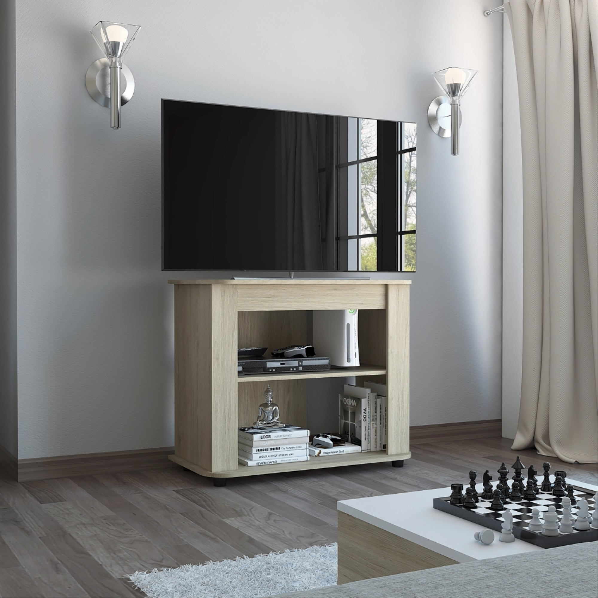 RACK TV 40' MAORI ROVERE 75X90X45 CM - 5