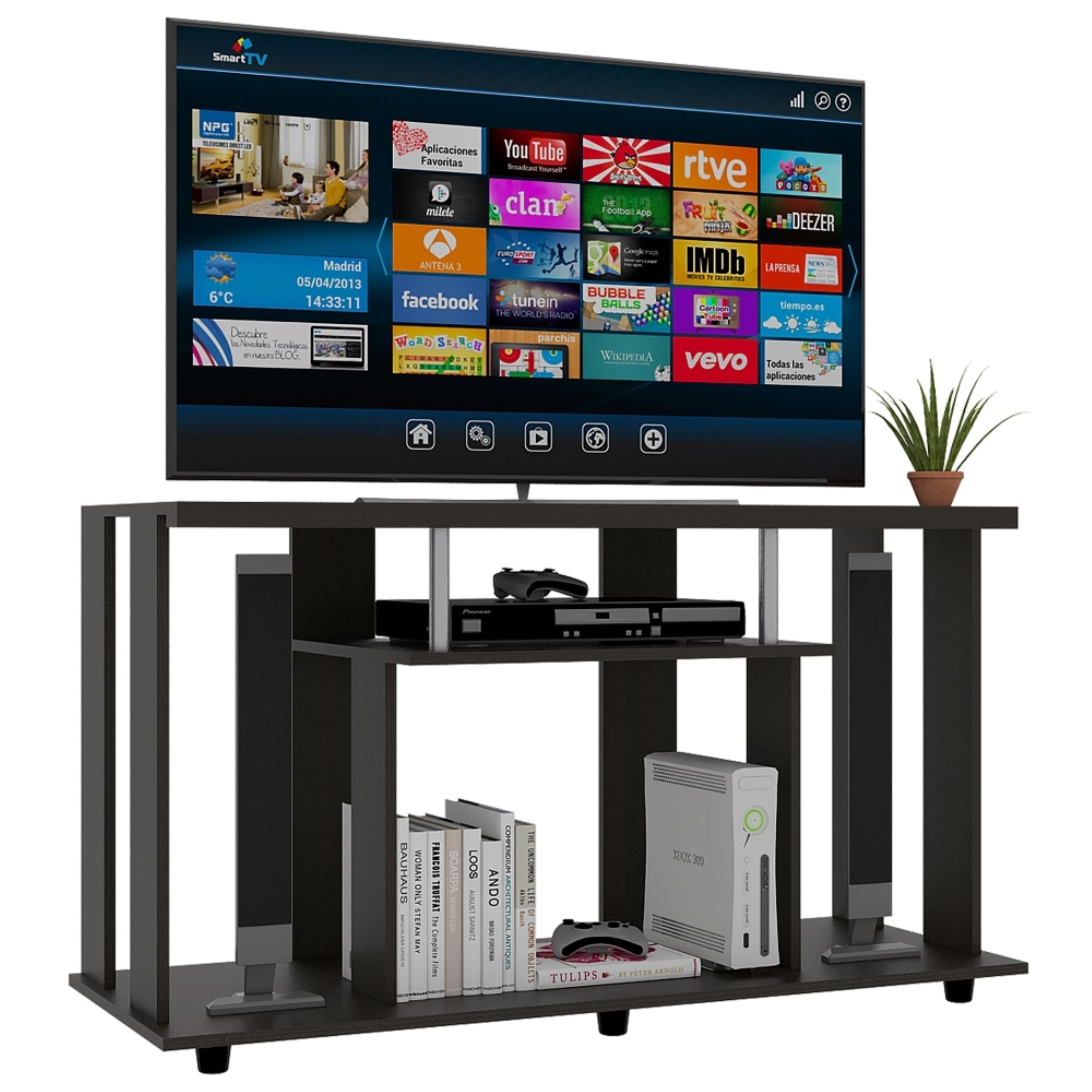 RACK TV 50' LANNES WENGUE 67X120,9X42,1 CM - 1