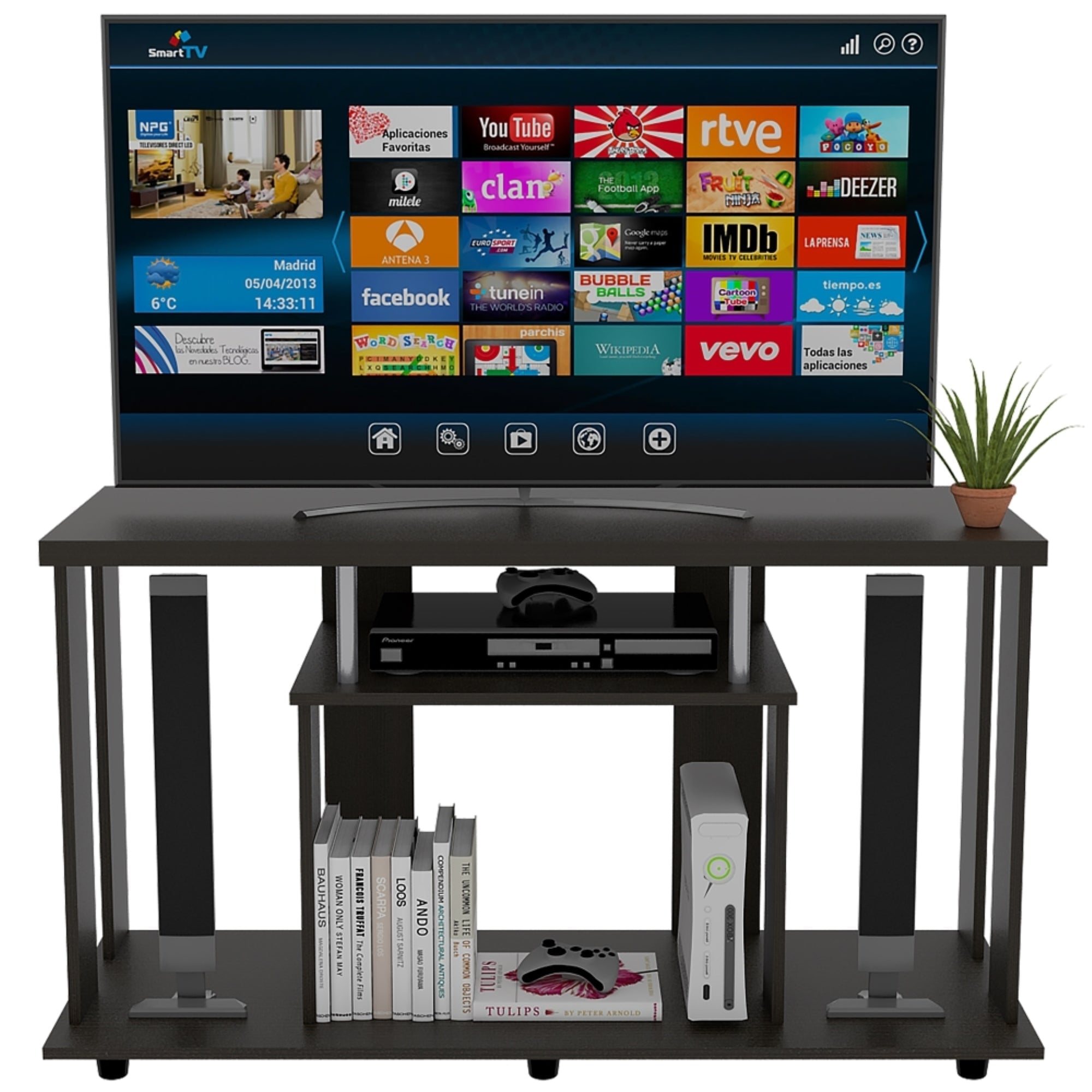 RACK TV 50' LANNES WENGUE 67X120,9X42,1 CM - 2