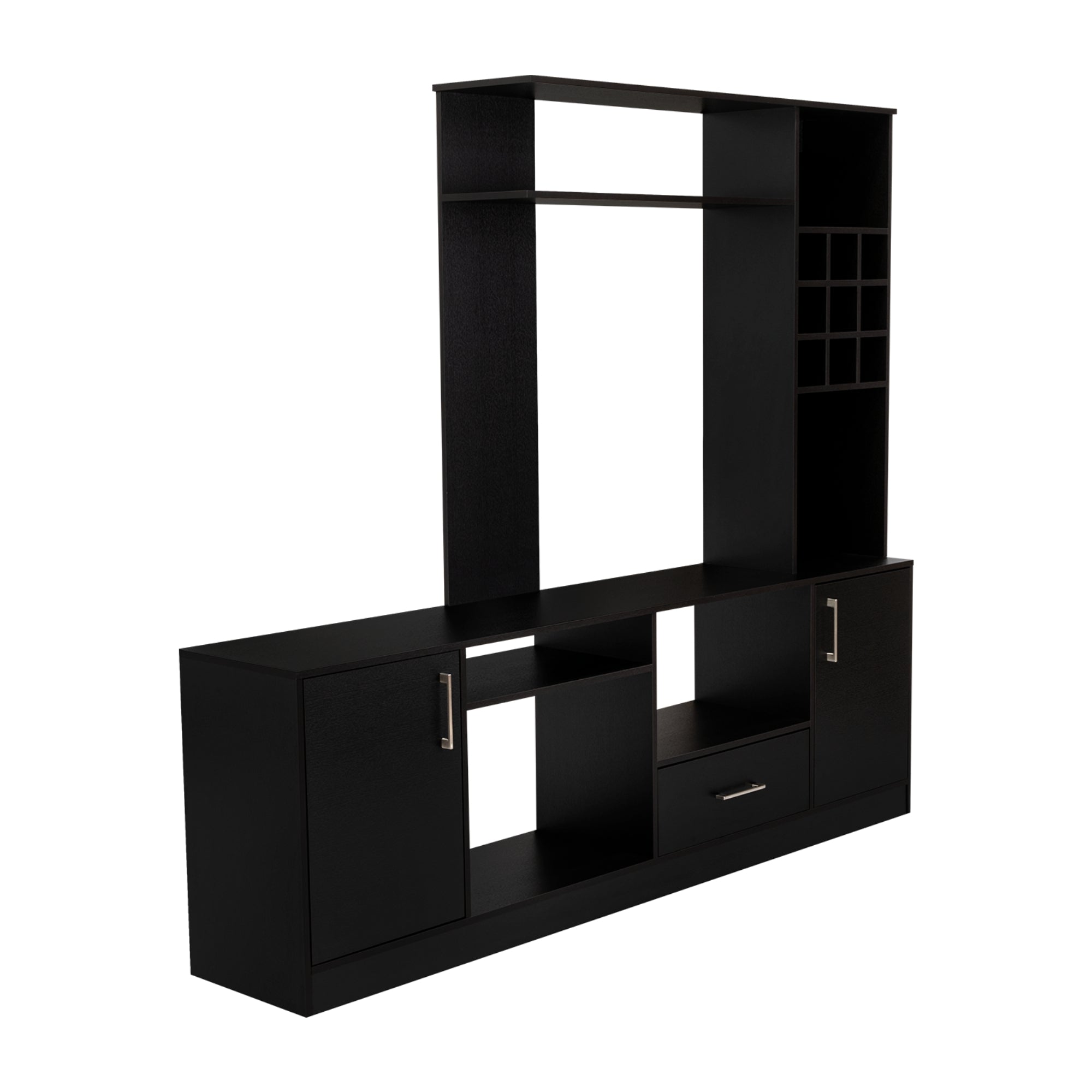 ESTANTE BAR TV 60' 9 BOTELLEROS KAVA WENGUE 180,7X200X37,6 CM - 5