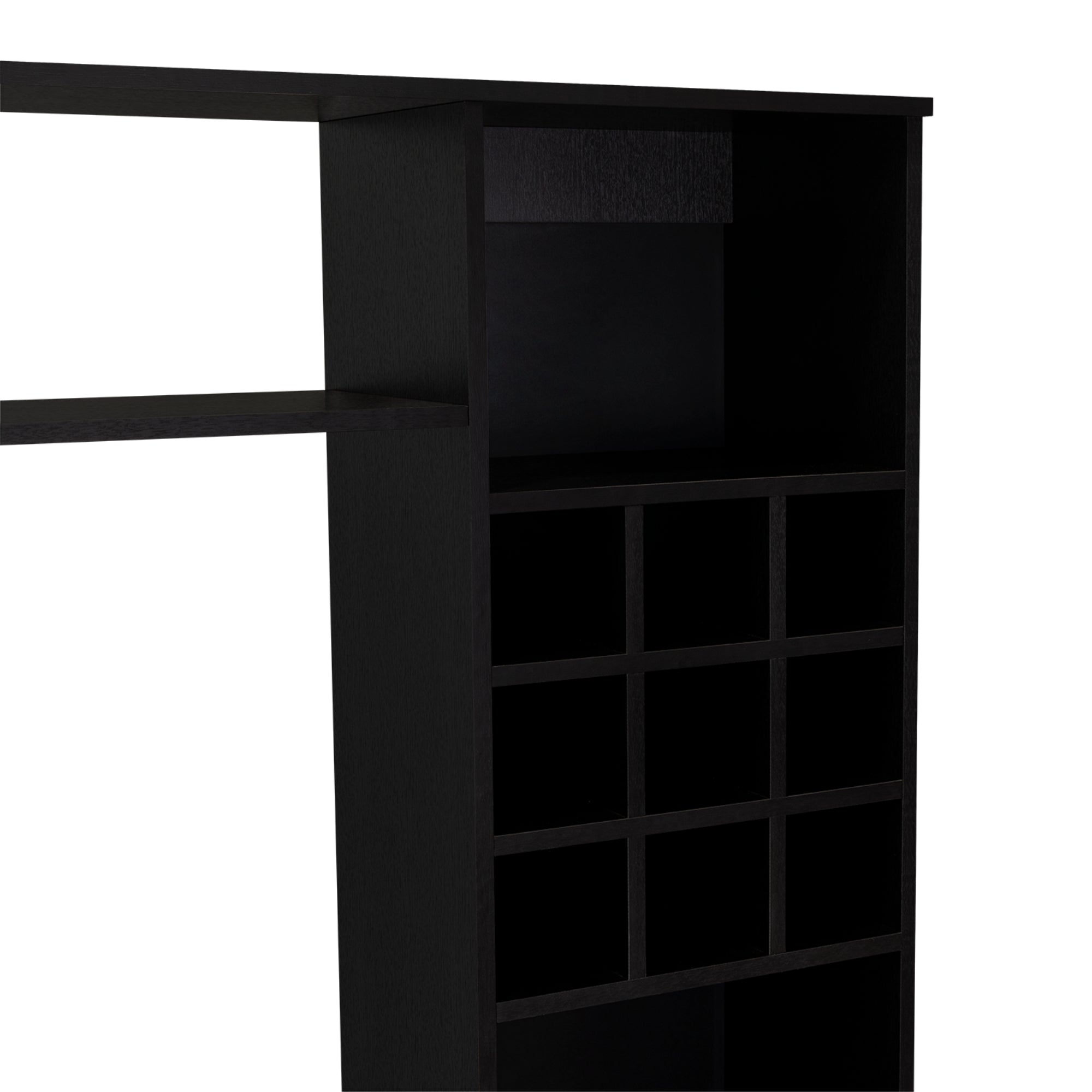 ESTANTE BAR TV 60' 9 BOTELLEROS KAVA WENGUE 180,7X200X37,6 CM - 10