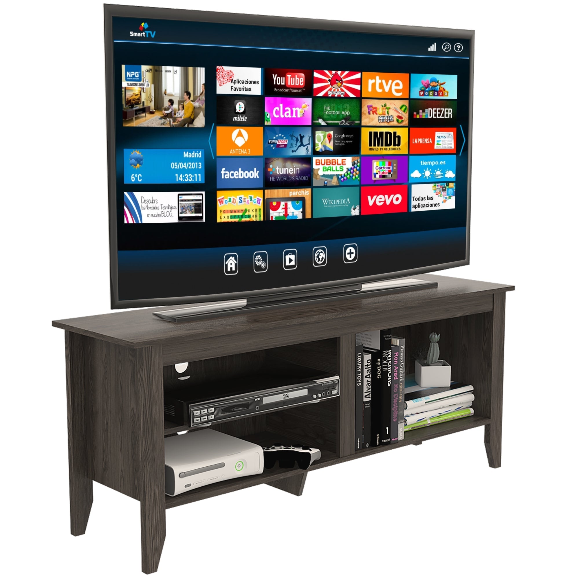 RACK TV 65' ESSENTIAL COÑAC 61X147X40 CM - 1