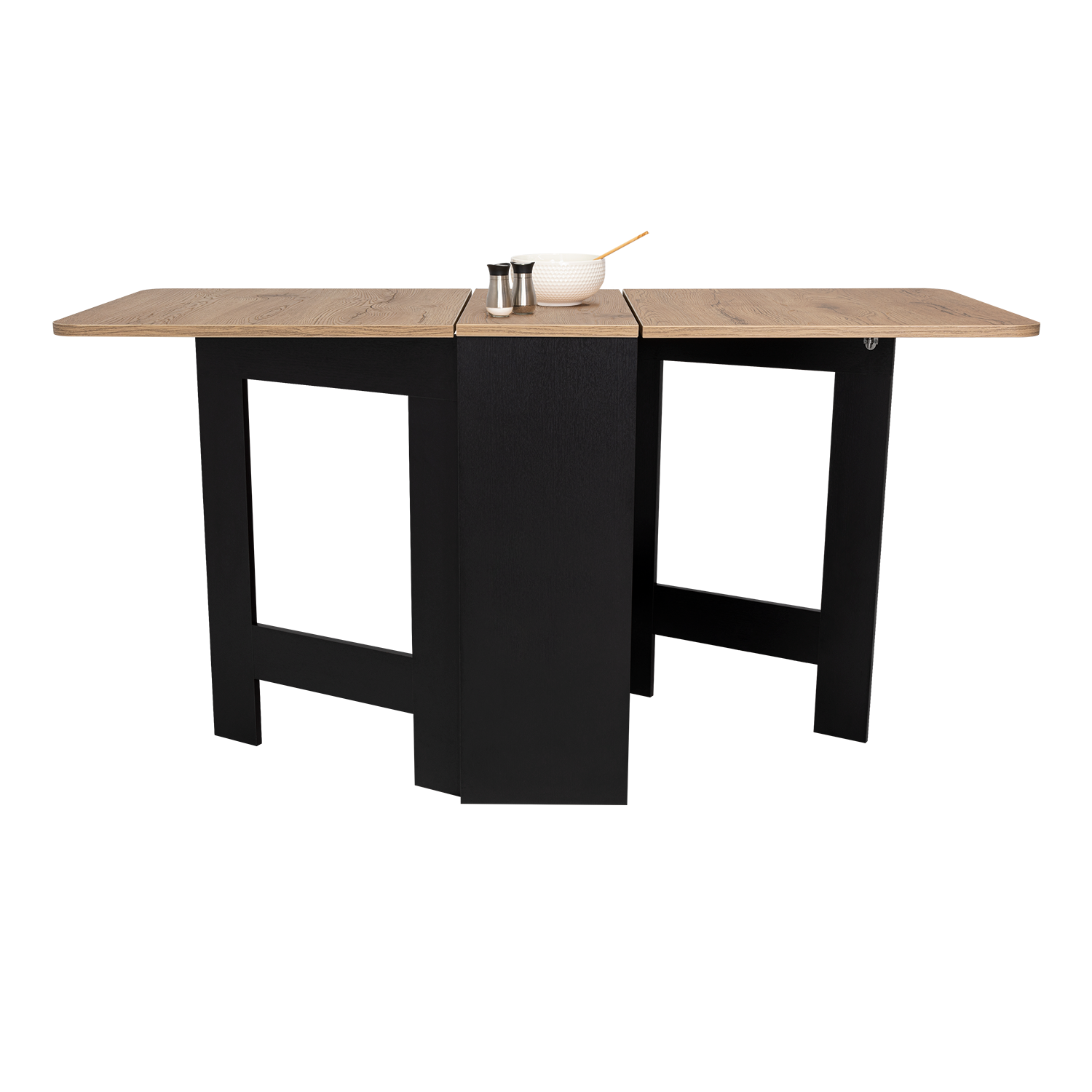MESA ABATIBLE COMPACT WENGUE Y MACADAMIA - 1
