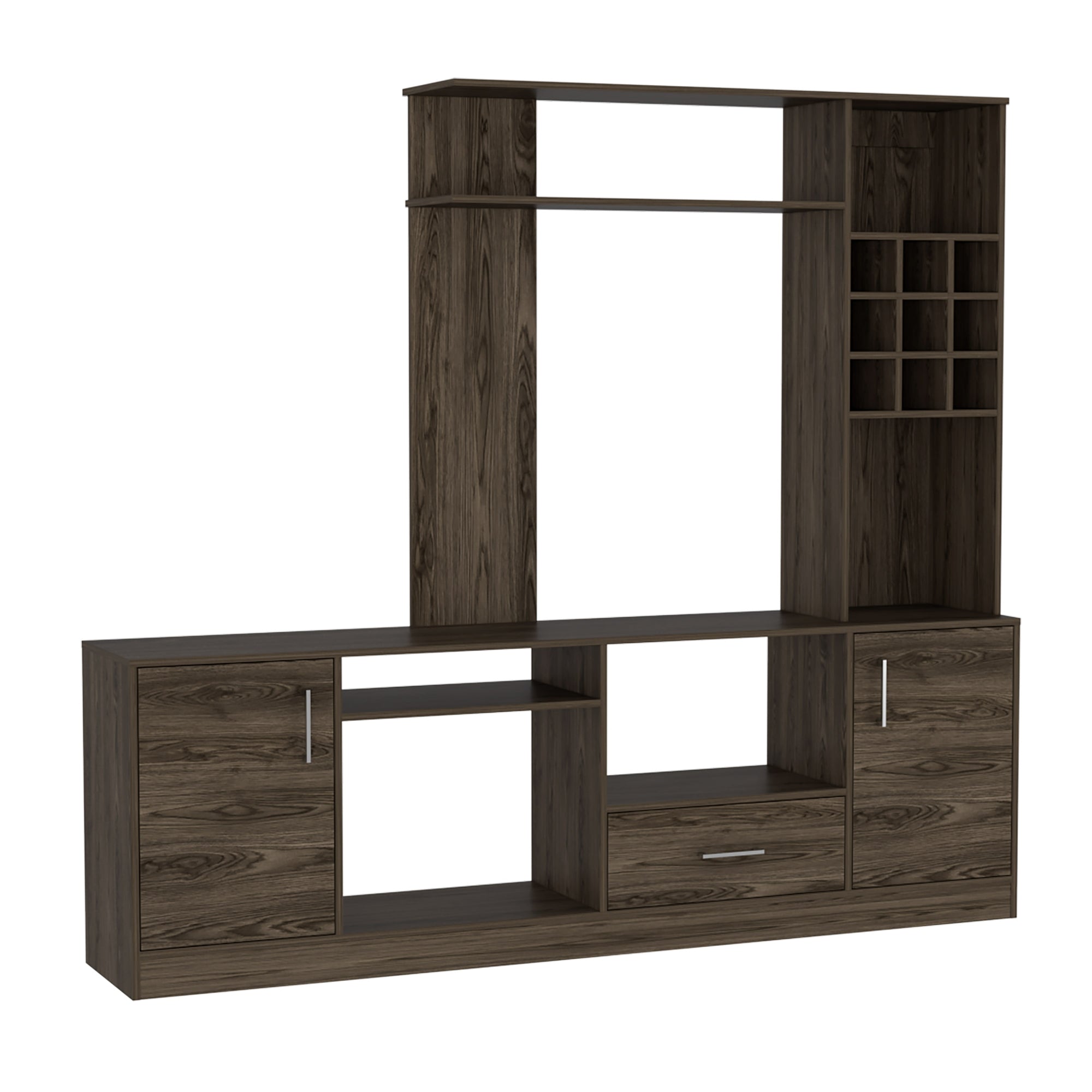 ESTANTE BAR TV 60' 9 BOTELLEROS KAVA COÑAC 180,7X200X37,6 CM - 6