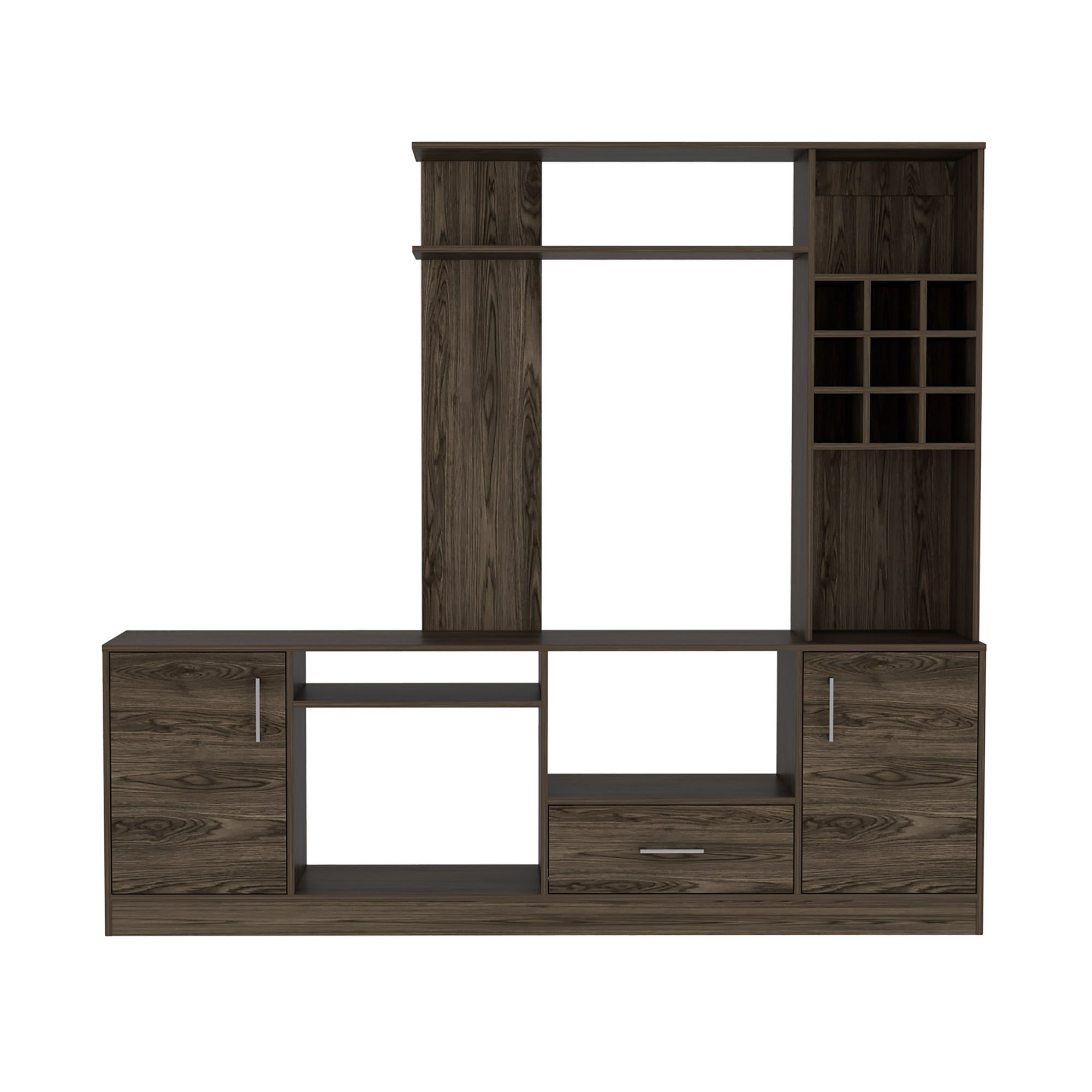 ESTANTE BAR TV 60' 9 BOTELLEROS KAVA COÑAC 180,7X200X37,6 CM - 7