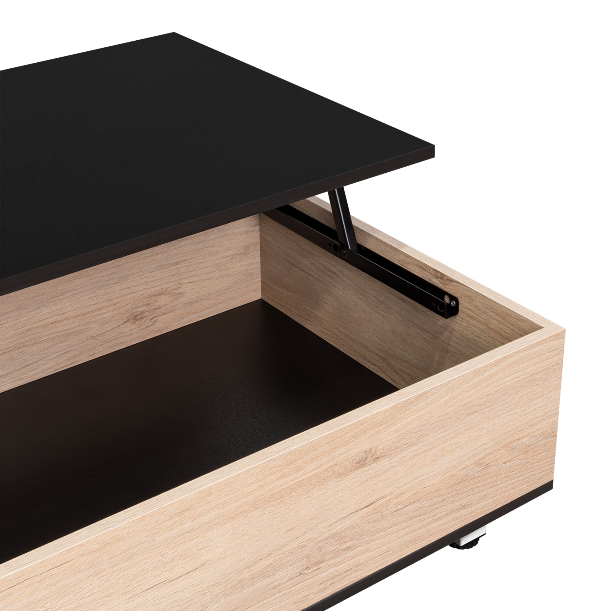 MESA DE CENTRO 5G CUBIERTA ELEVABLE ROVERE Y WENGUE - 7