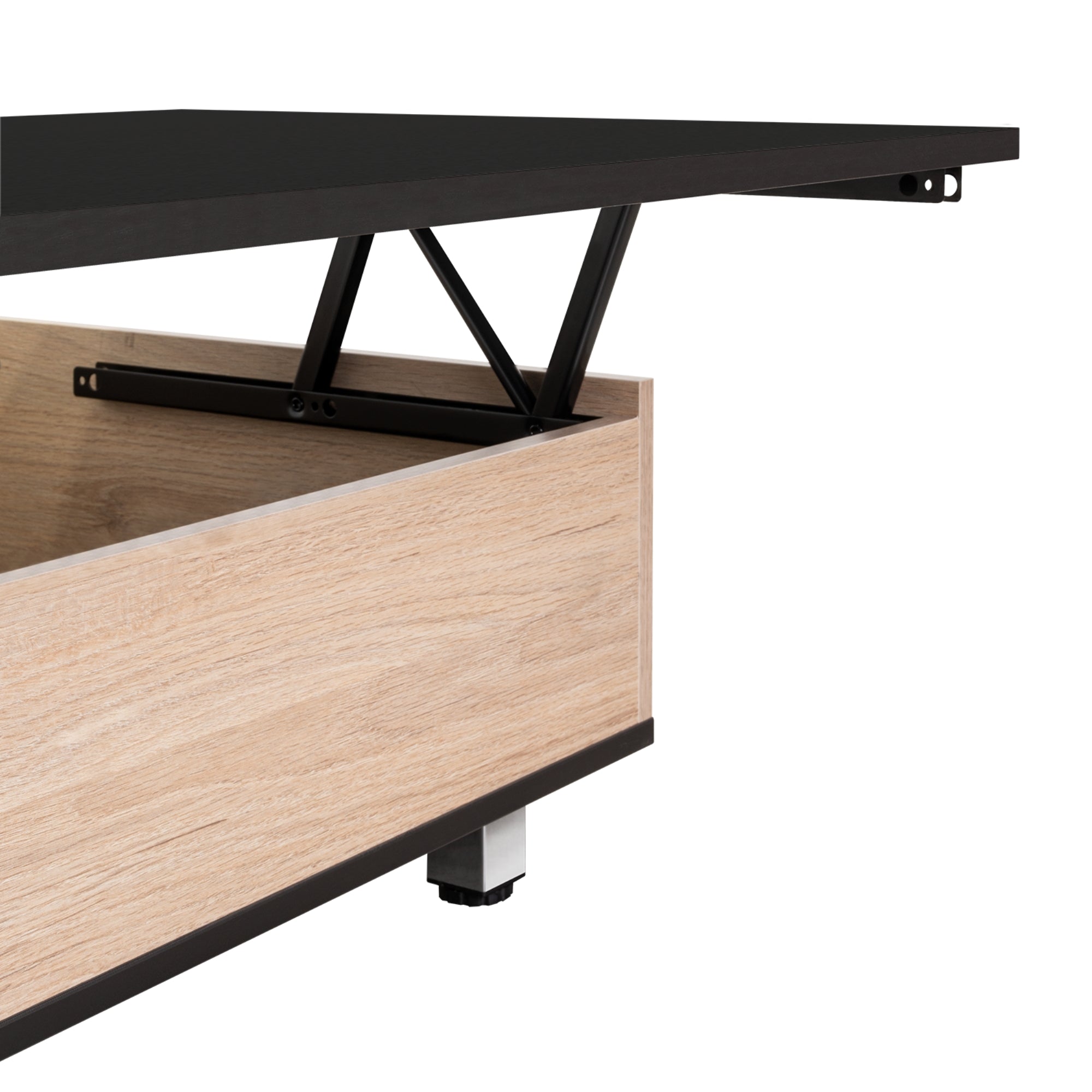 MESA DE CENTRO 5G CUBIERTA ELEVABLE ROVERE Y WENGUE - 9