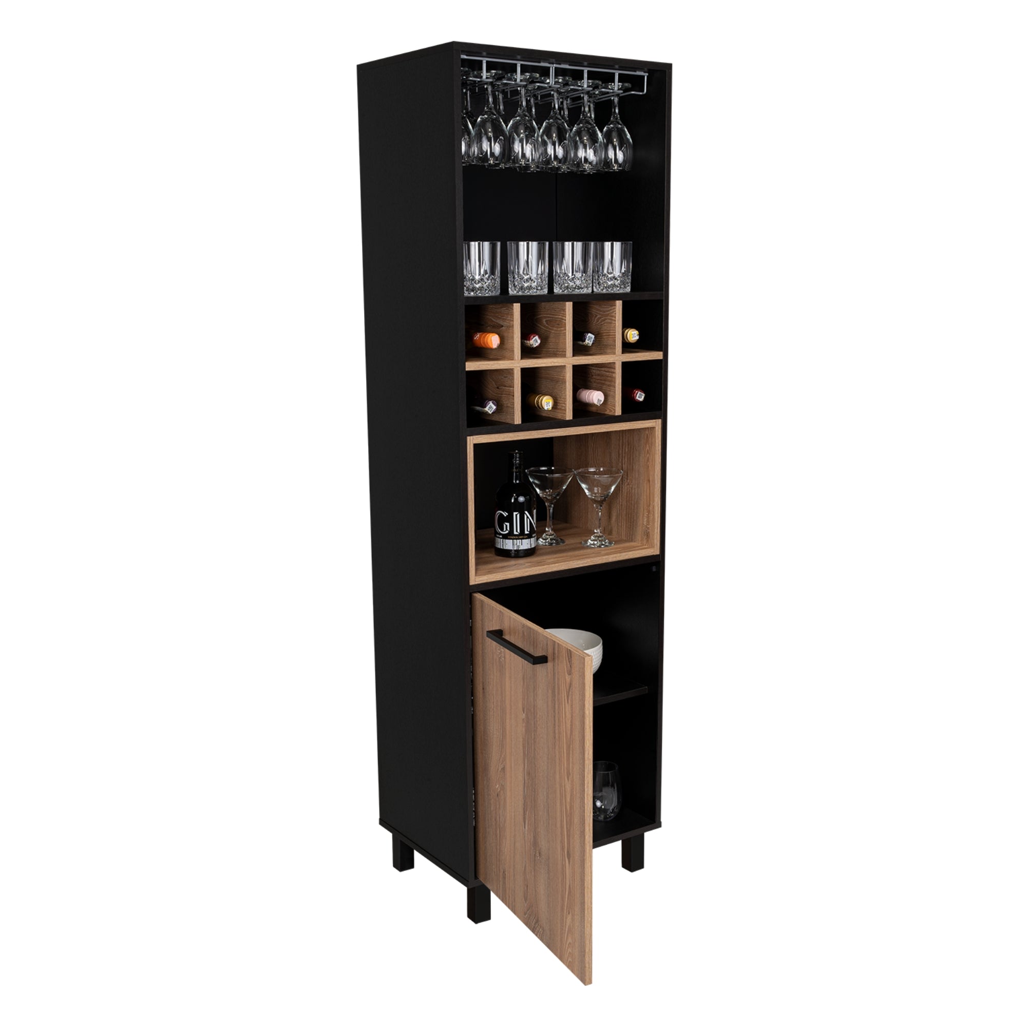 BAR ALTO KAIA WENGUE Y MIEL 180X53X40 CM - 1