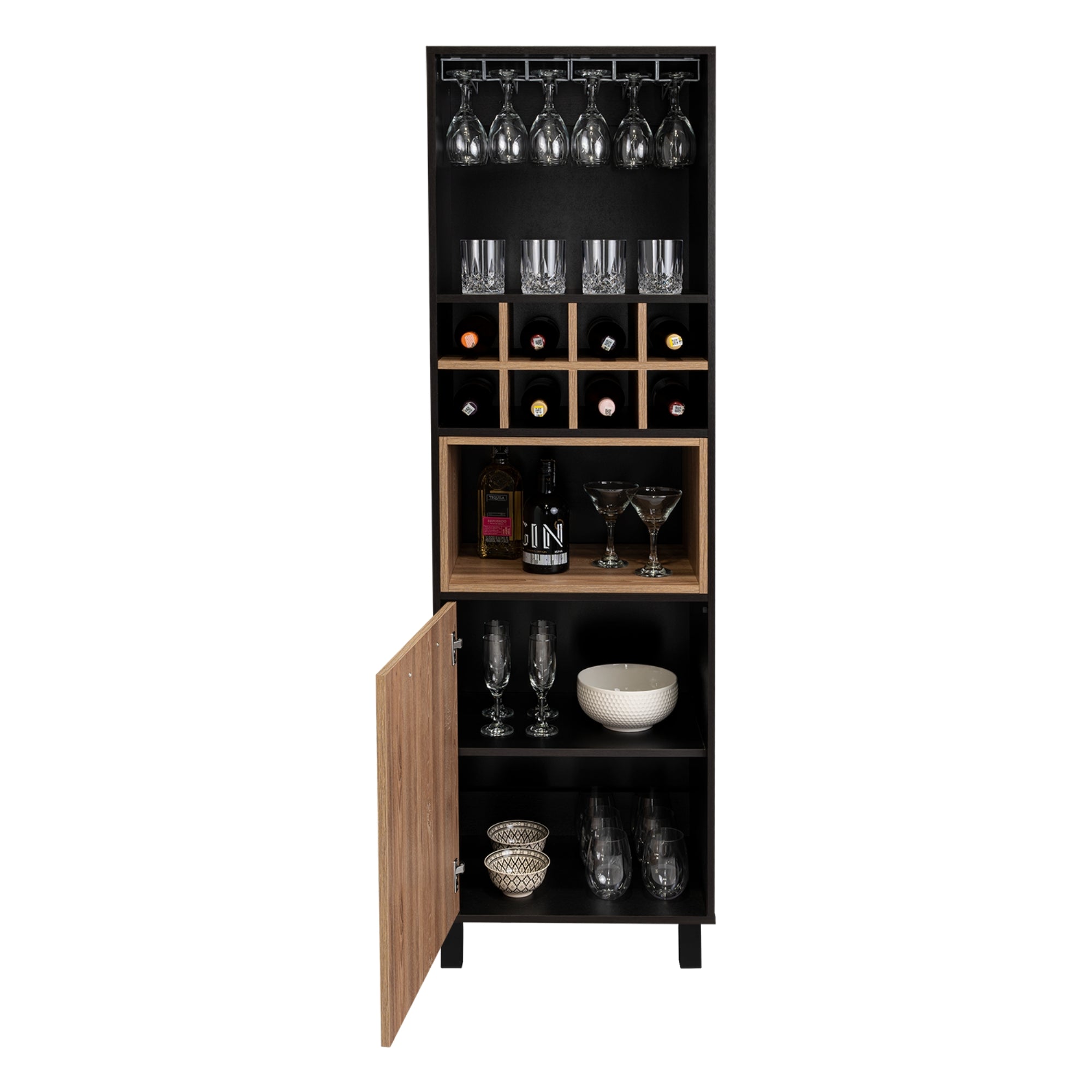 BAR ALTO KAIA WENGUE Y MIEL 180X53X40 CM - 4