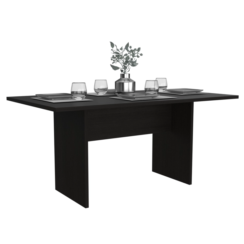 MESA DE COMEDOR BEIJING 6 PUESTOS WENGUE 74,6X160X90 CM - 1