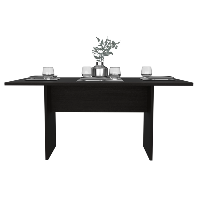 MESA DE COMEDOR BEIJING 6 PUESTOS WENGUE 74,6X160X90 CM - 2