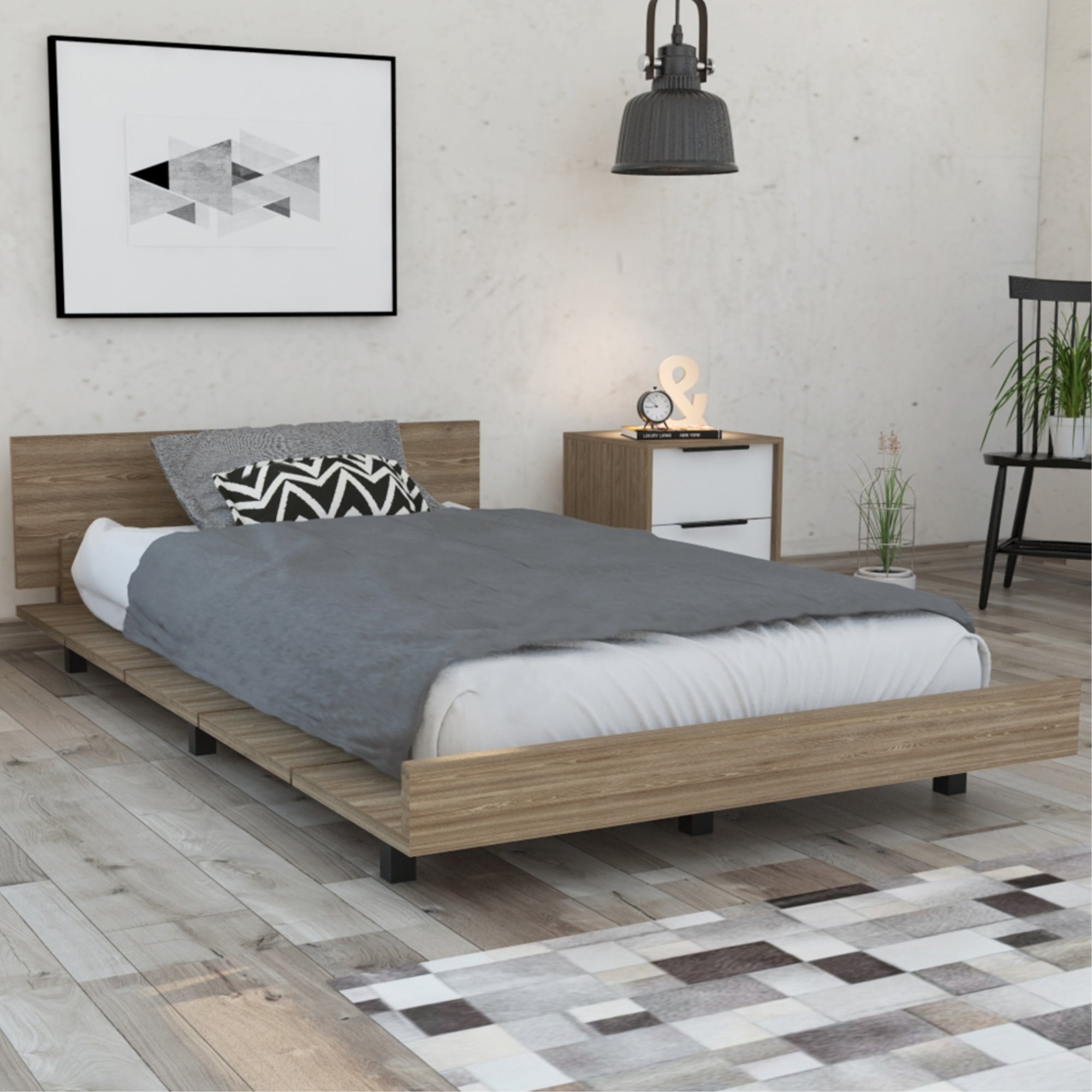 BASE DE CAMA KAIA 1 PLAZA 120 CM MIEL - 5