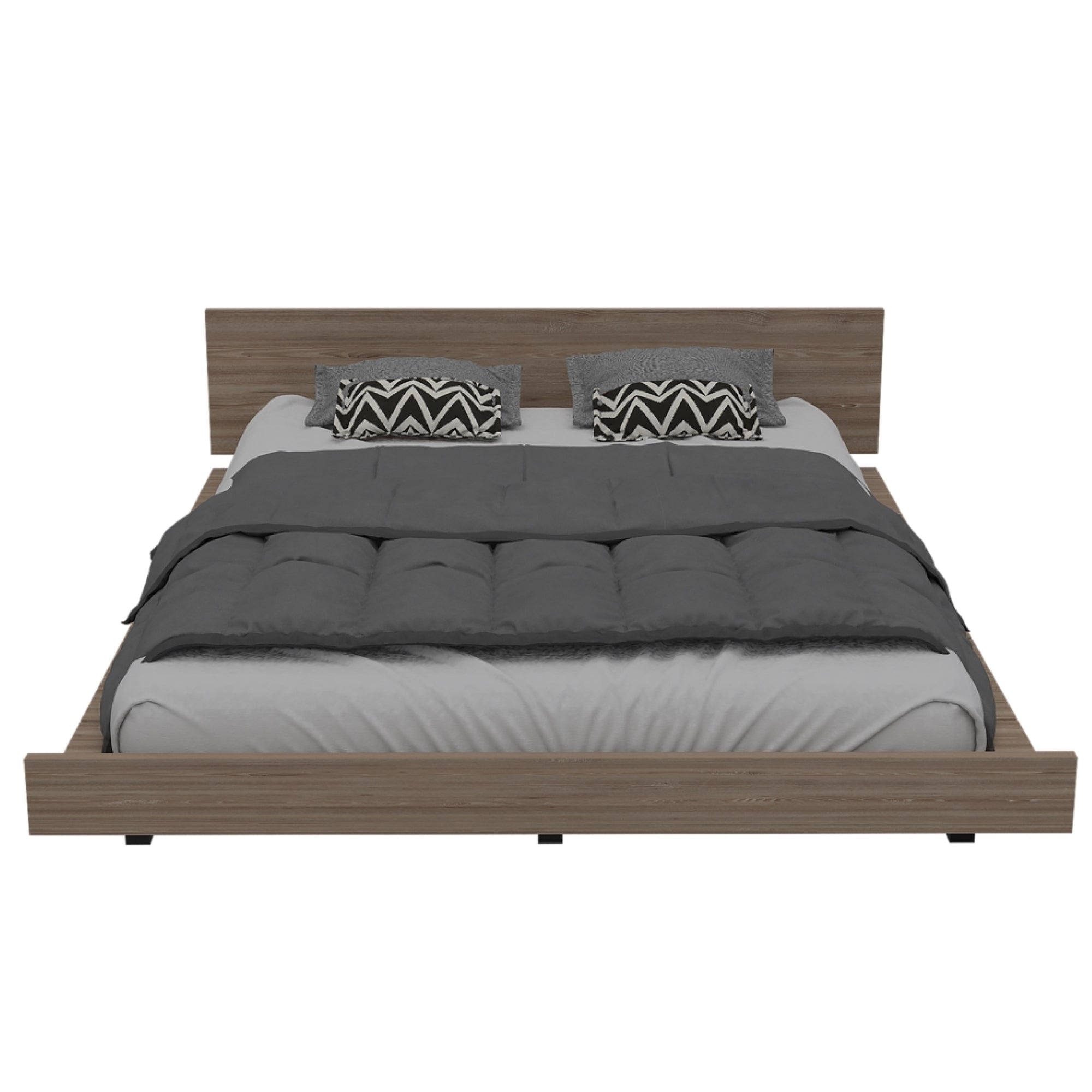 BASE DE CAMA KAIA 2 PLAZAS MIEL Y BLANCO 51X160X212 CM - 2