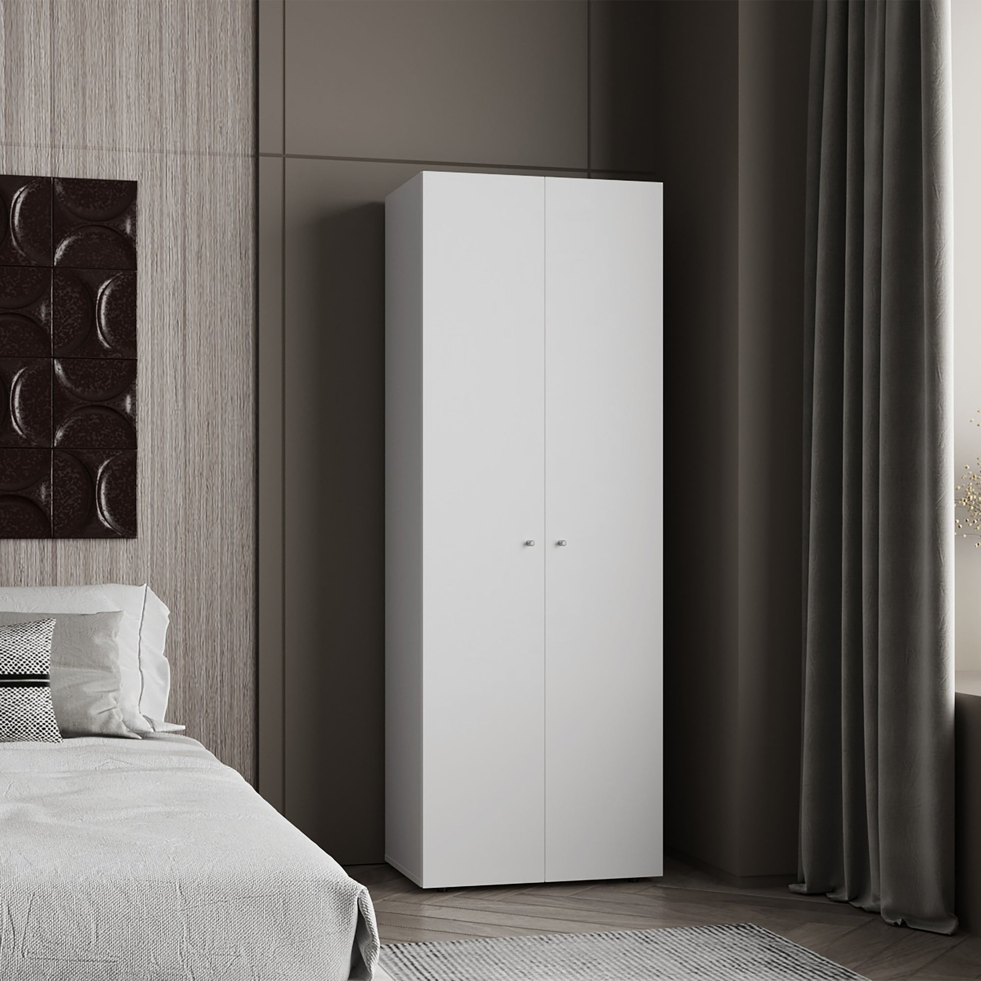 CLOSET 2 PUERTAS TUHOME 170X60X40,2 CM BLANCO - 6