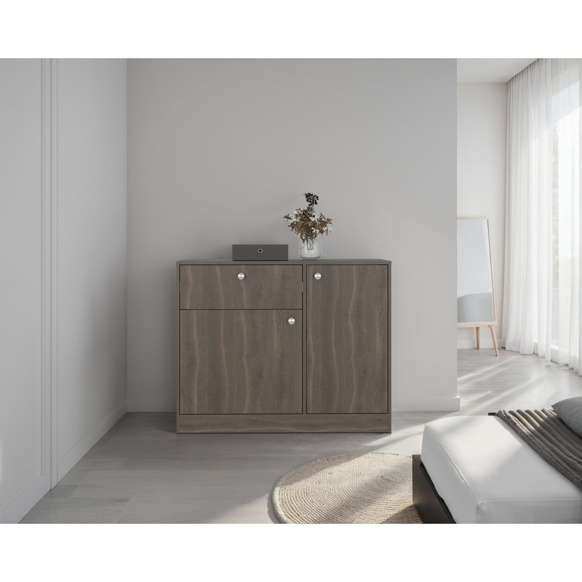 COMODA PRAGA 1 CAJON 2 PUERTAS MILAN 80X100X30,2 CM - 5