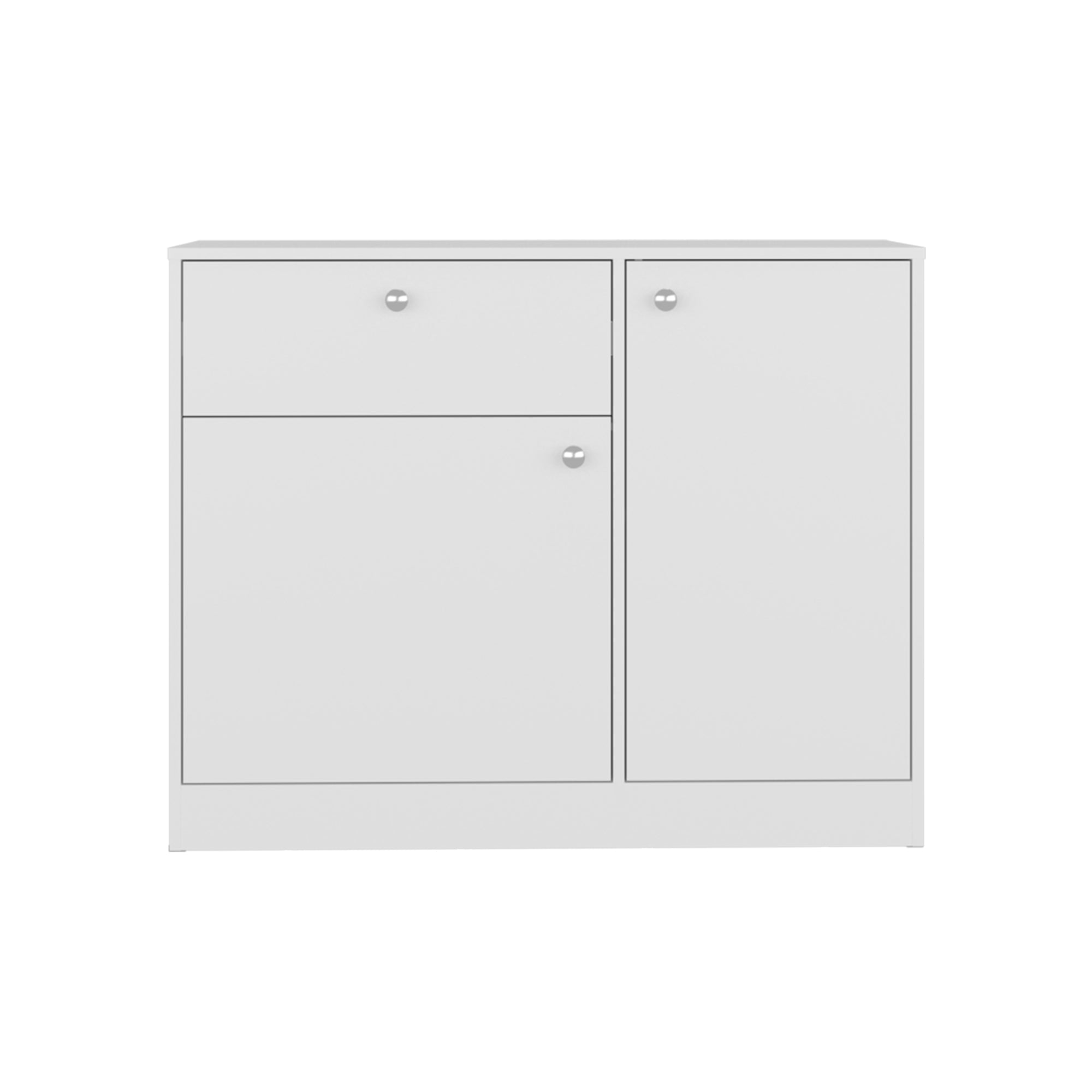COMODA PRAGA 1 CAJON 2 PUERTAS BLANCO 80X100X30,2 CM - 4