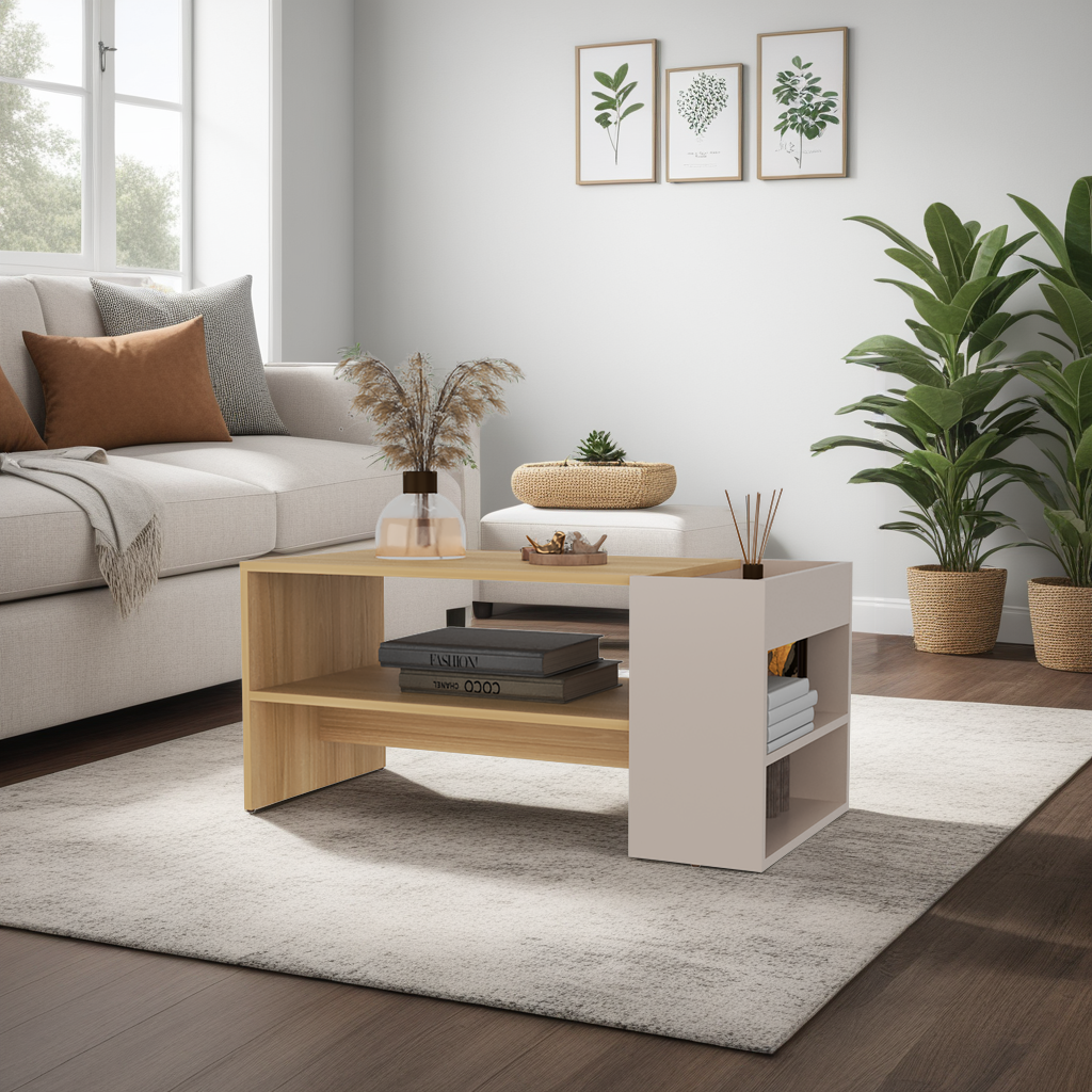 MESA CENTRO ADEL 42X91X45 CM CAPRI Y FRESNO - 5