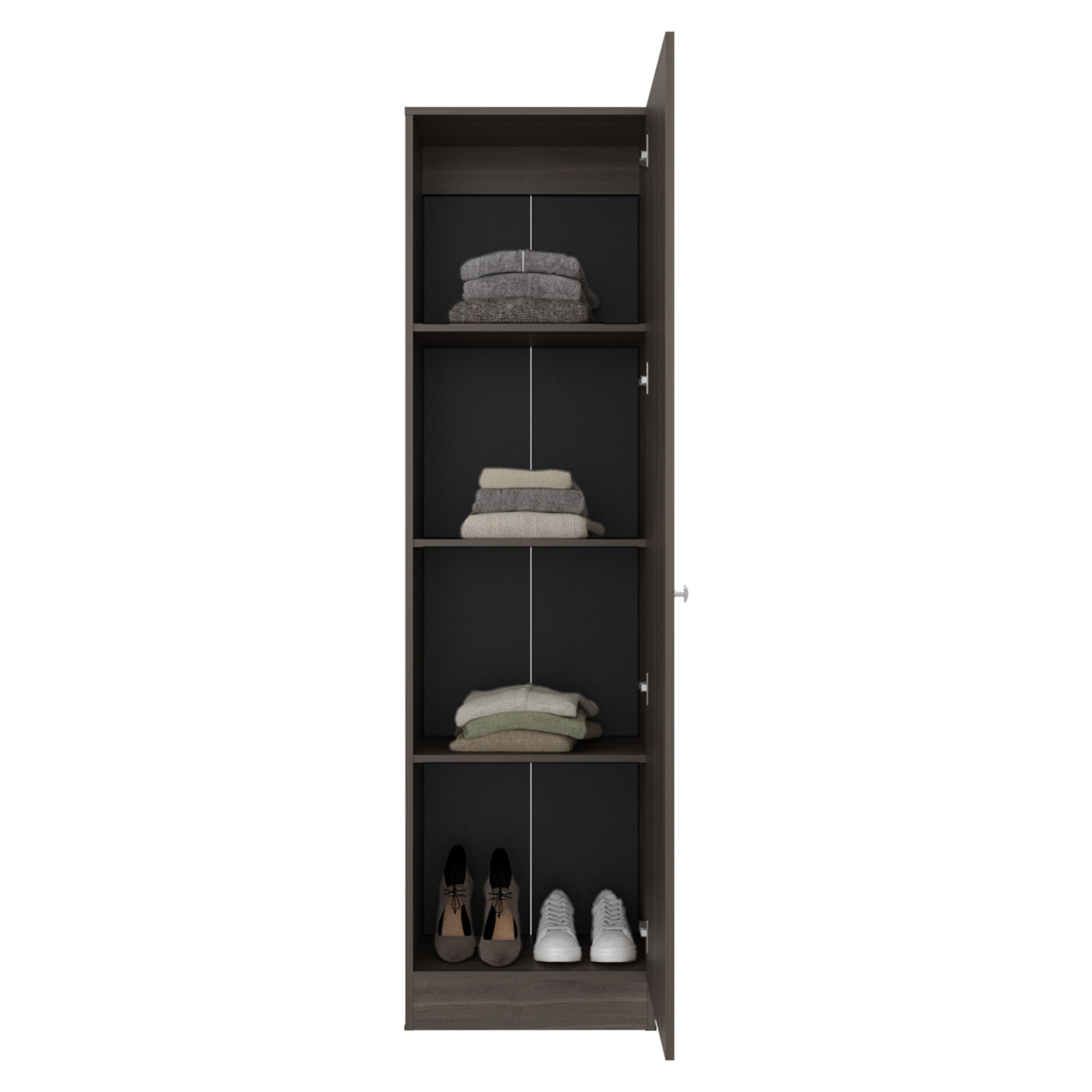 CLOSET PRAGA 1 PUERTA CON ESPEJO MILAN 180,1X49,1X30,2 CM - 2
