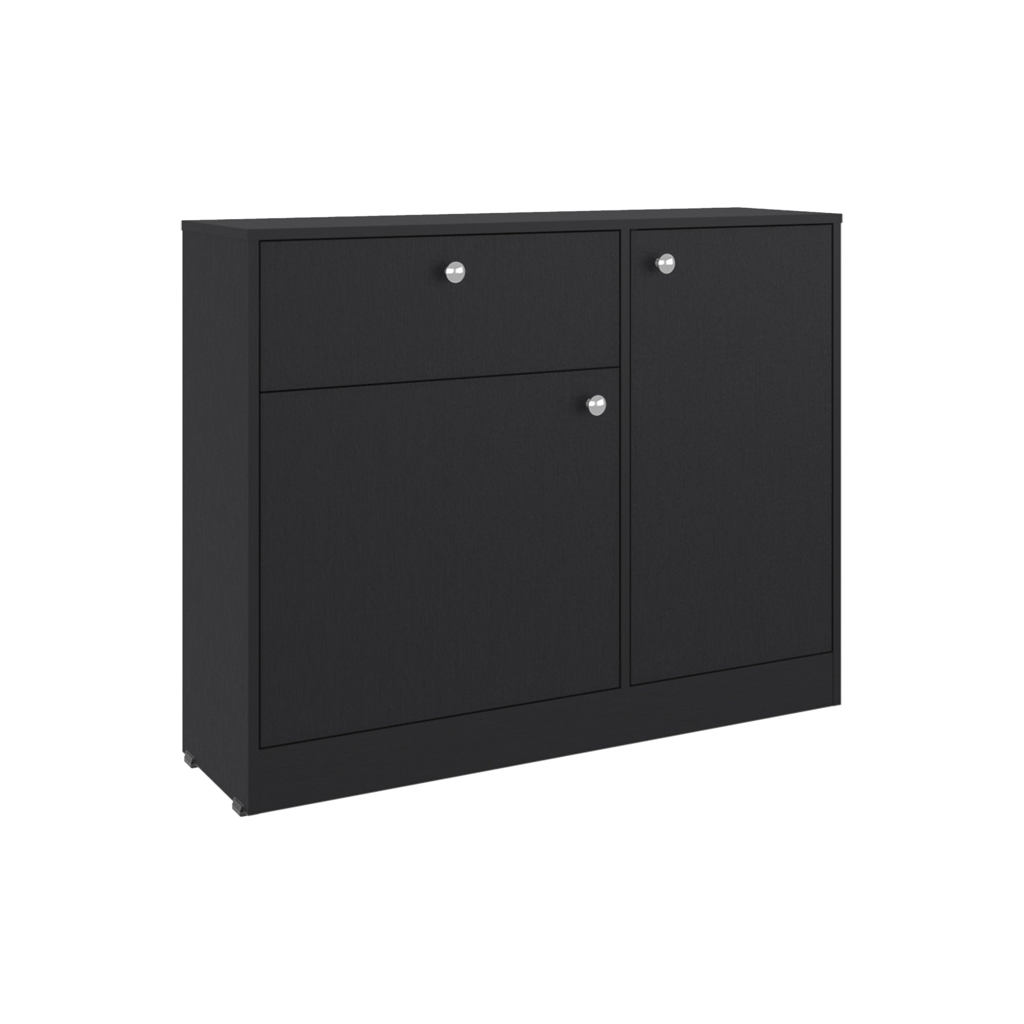 COMODA PRAGA 1 CAJON 2 PUERTAS WENGUE 80X100X30,2 CM - 3