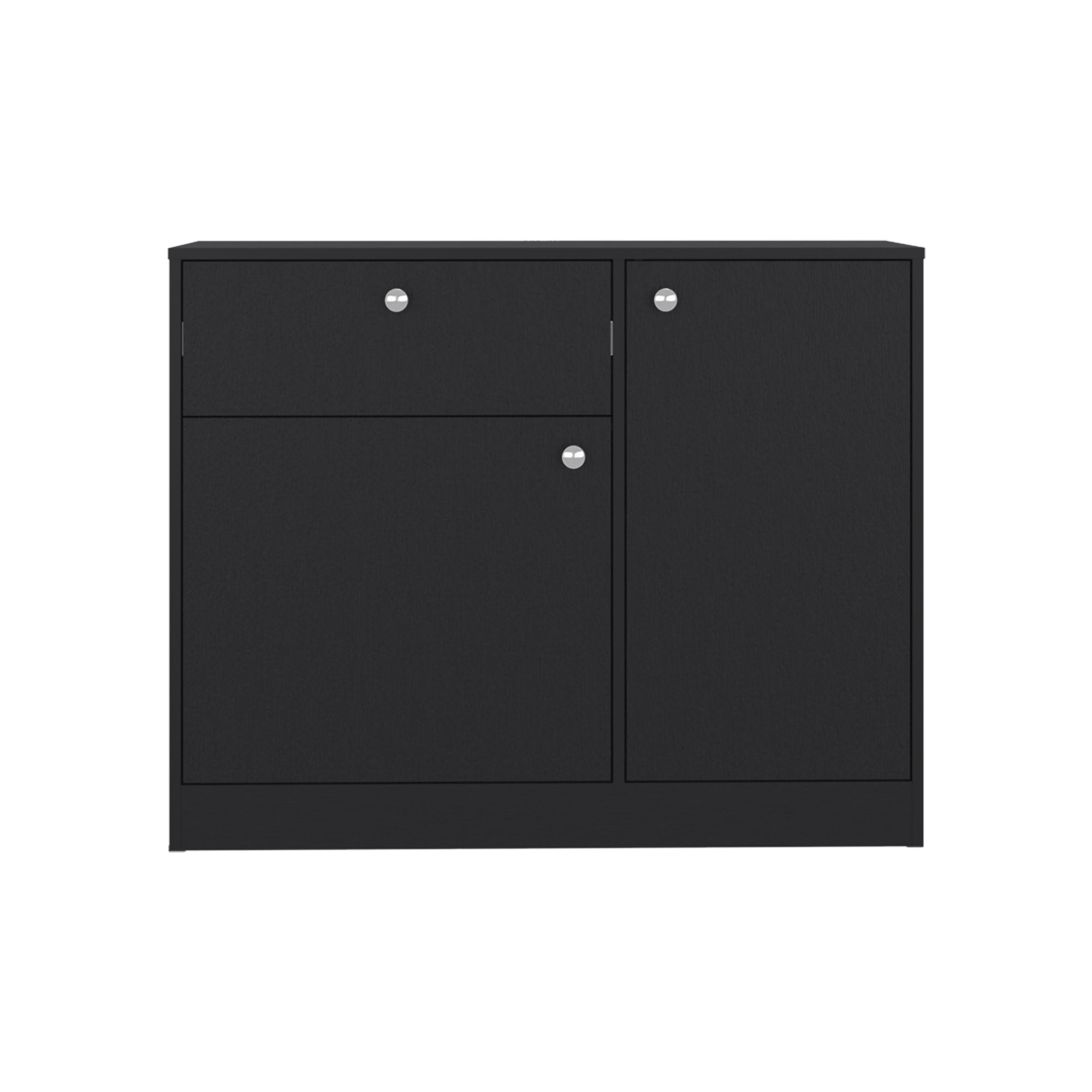 COMODA PRAGA 1 CAJON 2 PUERTAS WENGUE 80X100X30,2 CM - 4
