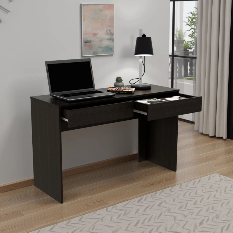 ESCRITORIO 1 CAJON ACRE WENGUE 75X120X45 CM - 5