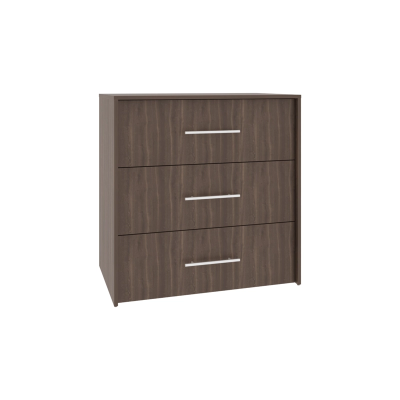 COMODA 3 CAJONES BIGAF 82,1X80X52,3 CM MILAN Y WENGUE - 1