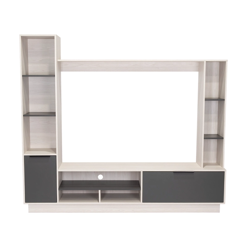 ESTANTE TV 60' MARSELLA NIEBLA Y PLOMO 176.8X202X35 CM - 1
