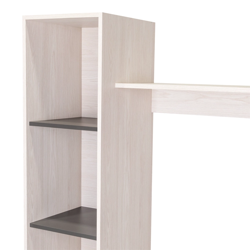 ESTANTE TV 60' MARSELLA NIEBLA Y PLOMO 176.8X202X35 CM - 2