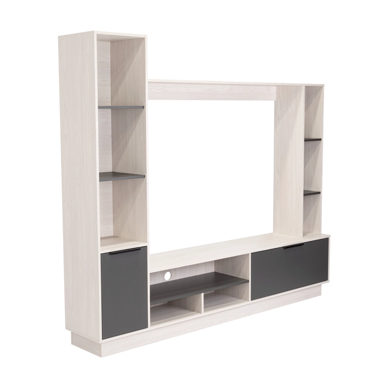 ESTANTE TV 60' MARSELLA NIEBLA Y PLOMO 176.8X202X35 CM - 3