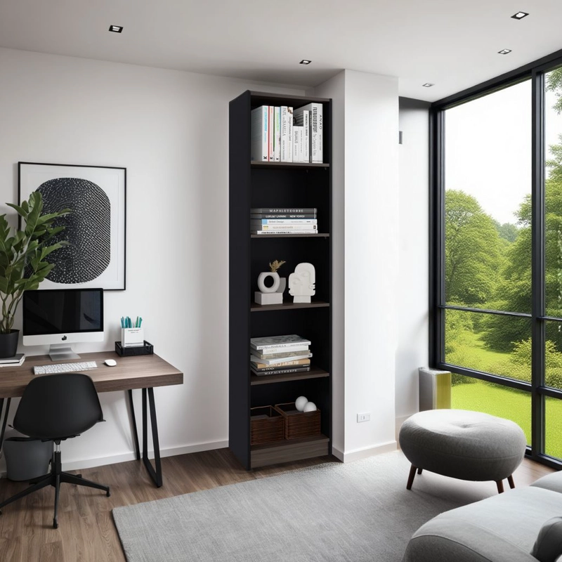 ESTANTE 4 REPISAS HOME E2 180,6X45X29,9 CM WENGUE Y MILAN - 5