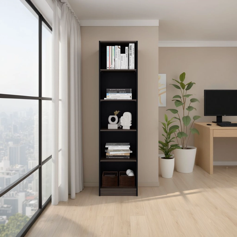 ESTANTE 4 REPISAS HOME E2 180,6X45X29,9 CM WENGUE Y MILAN - 6