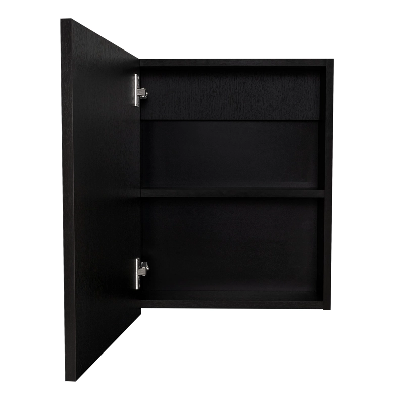 BOTIQUIN PARA BAÑO LUMO 50.5X40X12.2 CM WENGUE CON ESPEJO - 3