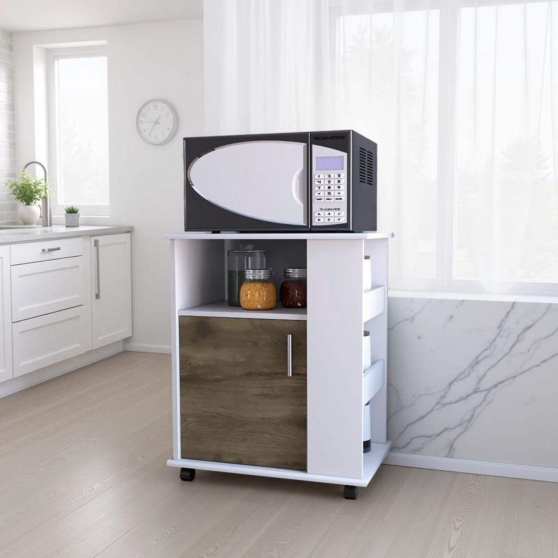 MUEBLE DE COCINA PARA MICROONDAS KIT BLANCO Y BELLOTA 73,6X60X40 CM - 5