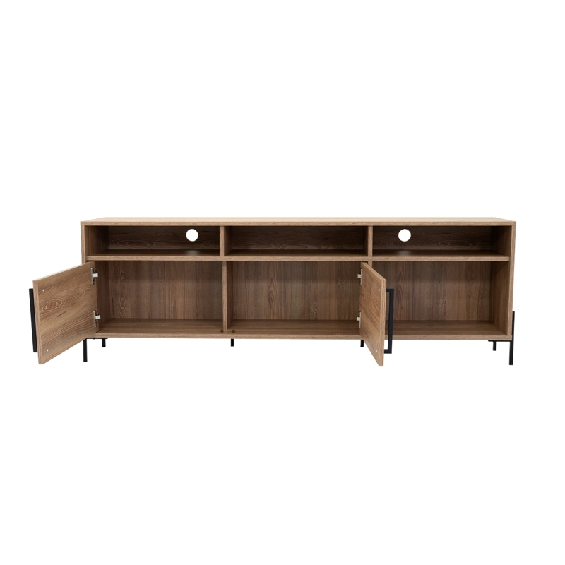 RACK DE TV 70' KAREV 2 PUERTAS MIEL 53,4X158,5X34,6 CM - 3