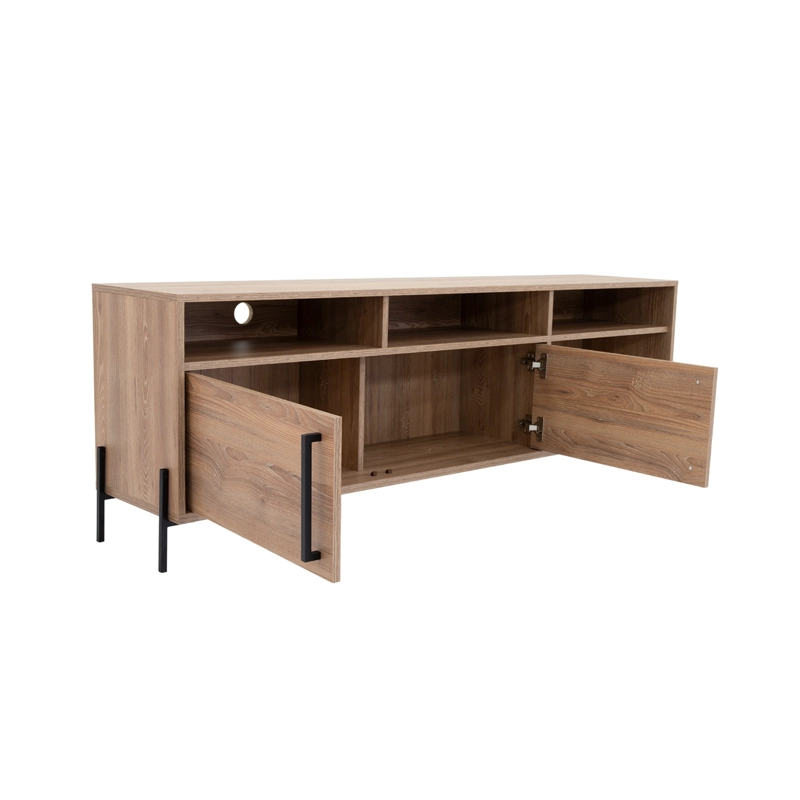 RACK DE TV 70' KAREV 2 PUERTAS MIEL 53,4X158,5X34,6 CM - 4